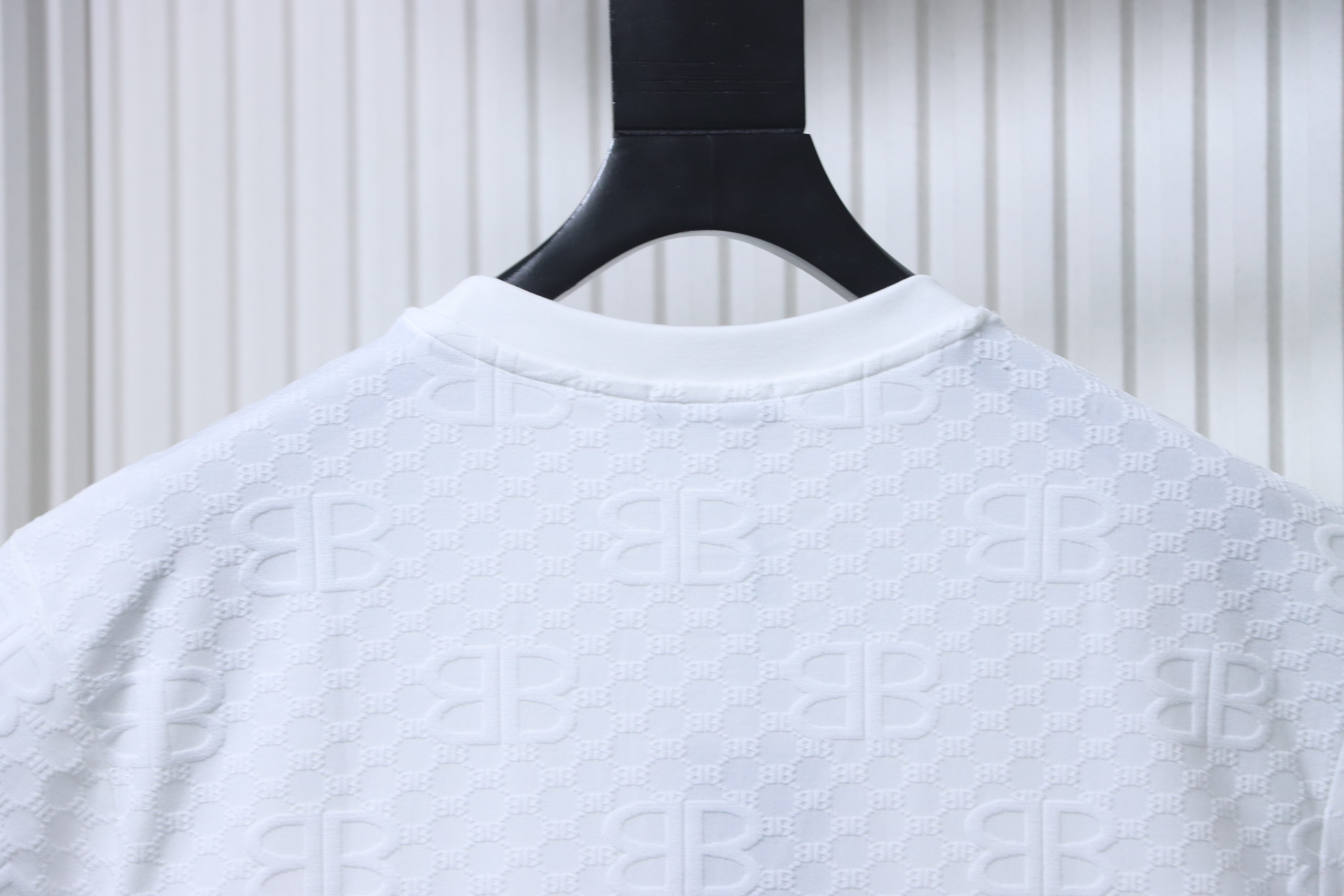 Balenciaga Allover Monogram Jacquard Short Sleeve T-Shirt Style 2