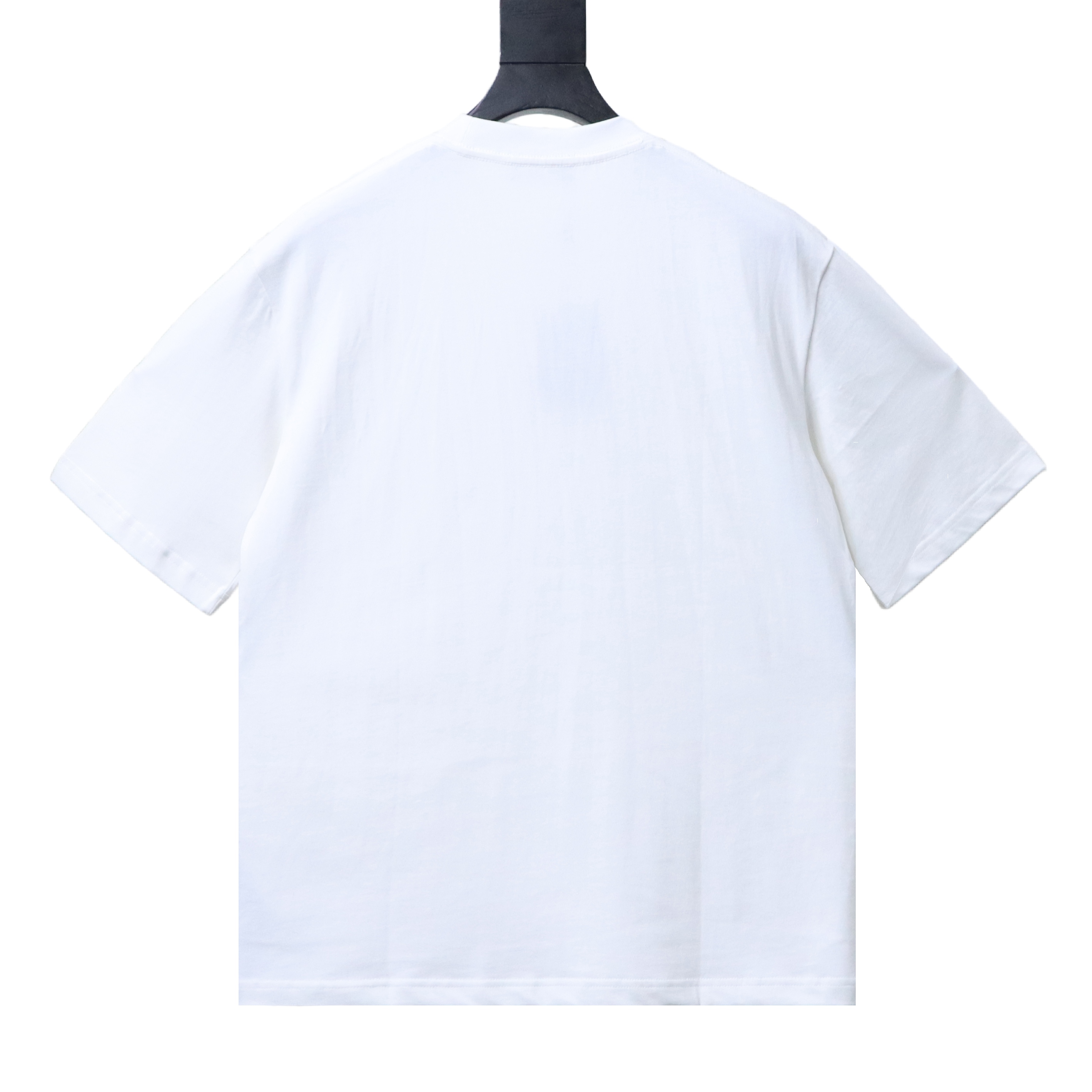 Balenciaga Balenciag Blue Logo Print Short Sleeve T-Shirt Style 1