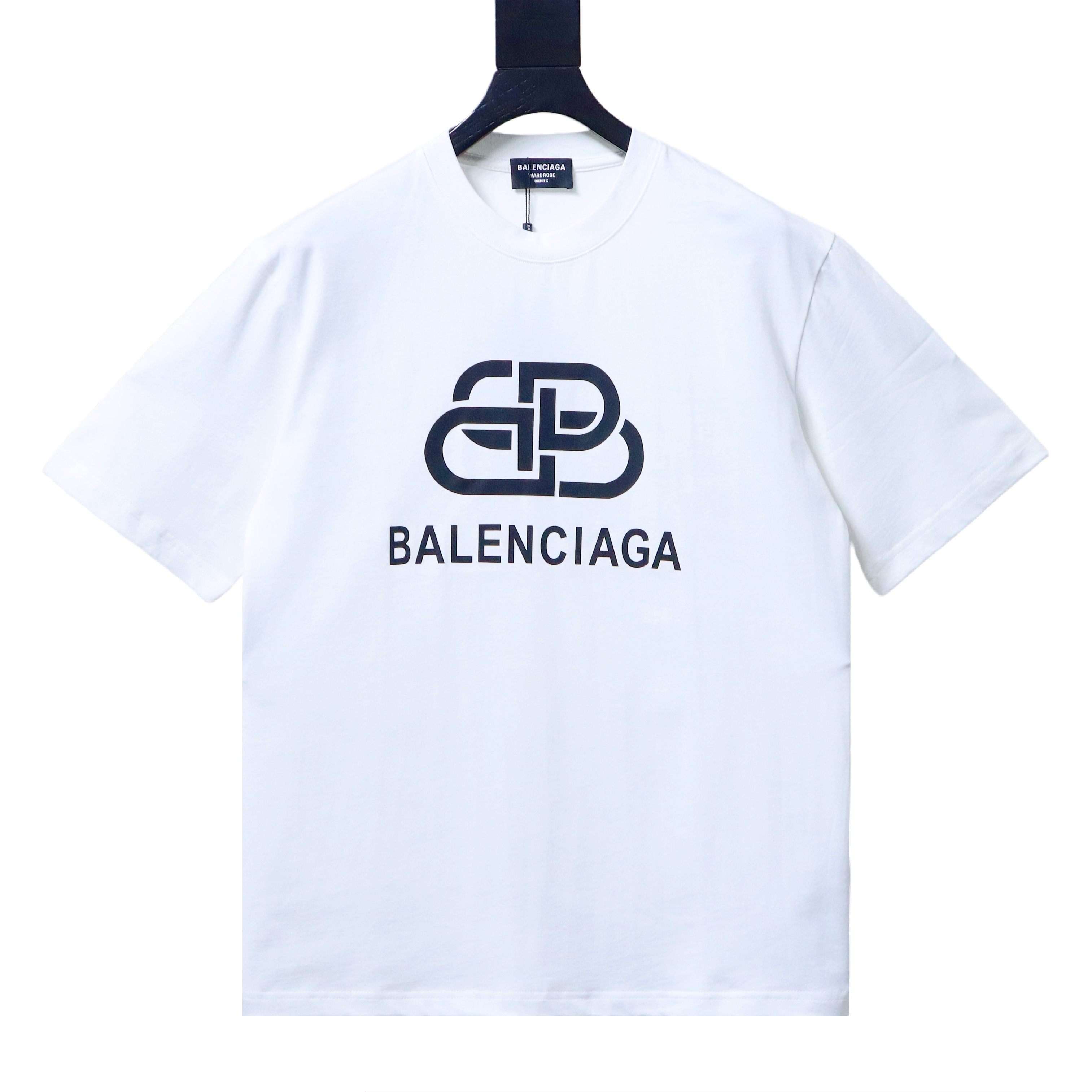 Balenciaga Balenciag Double B Letter Print Short Sleeve T-Shirt Style 1