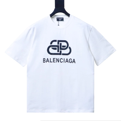 Balenciaga Balenciag Double B Letter Print Short Sleeve T-Shirt Style 1 02