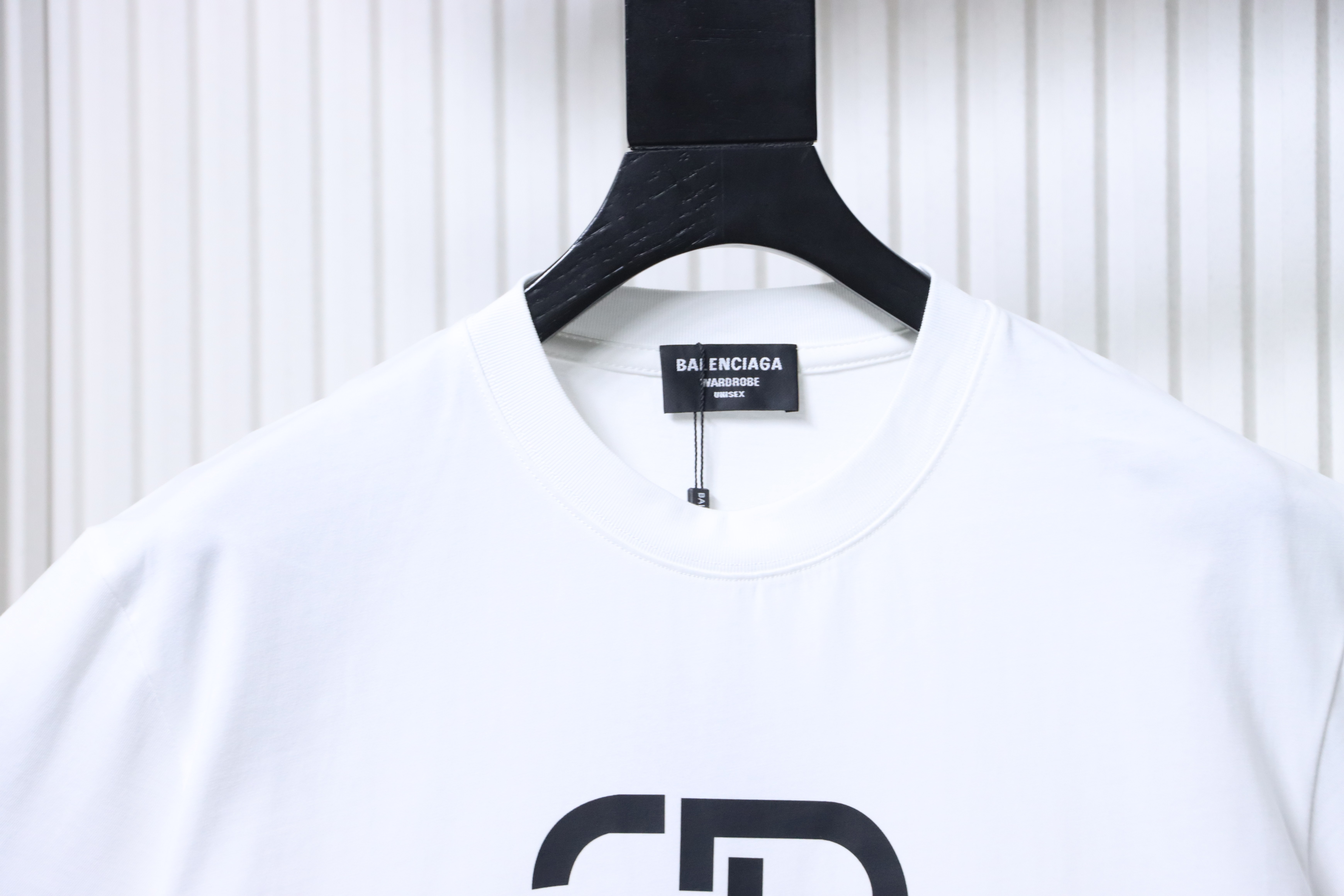 Balenciaga Balenciag Double B Letter Print Short Sleeve T-Shirt Style 1