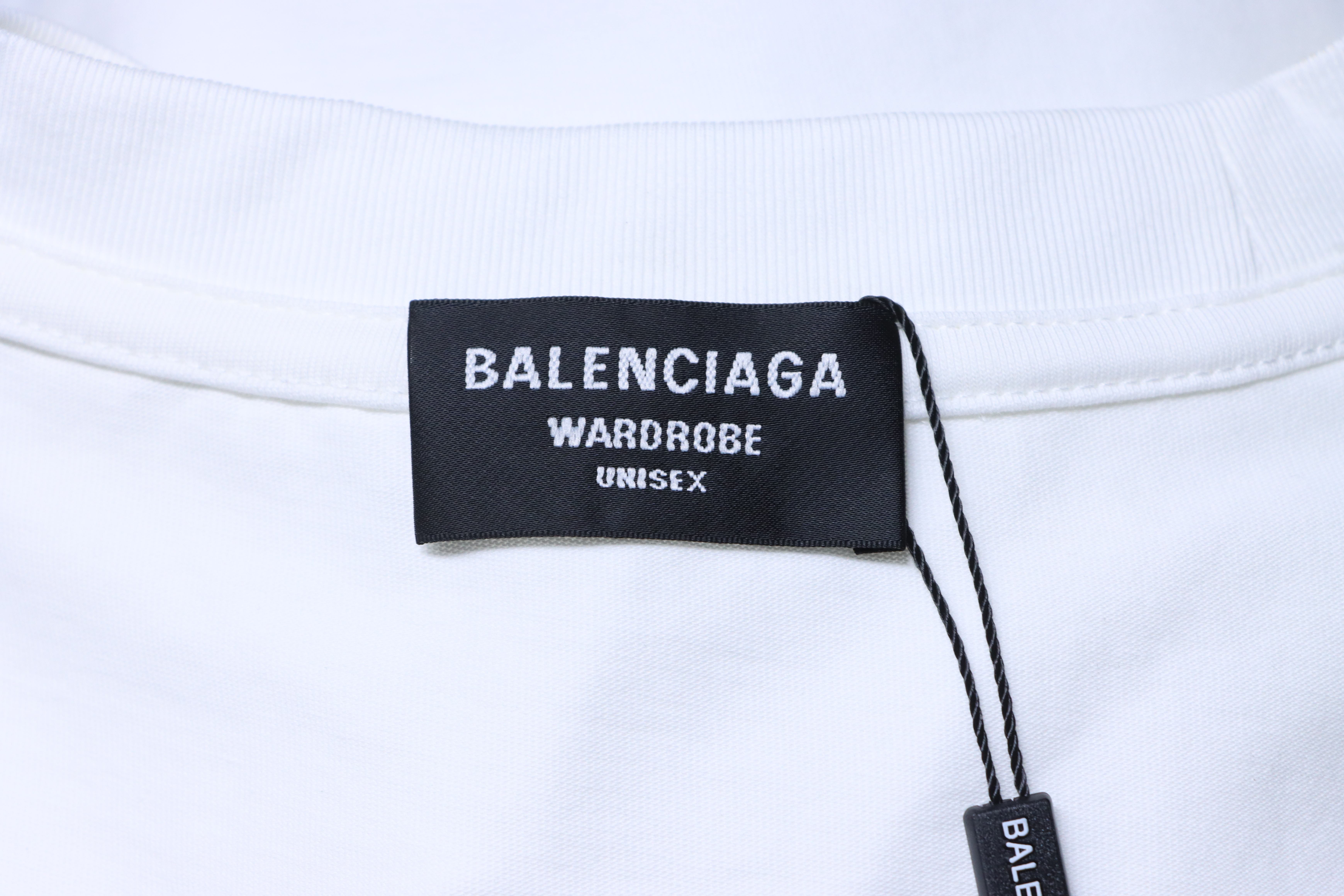 Balenciaga Balenciag Double B Letter Print Short Sleeve T-Shirt Style 1