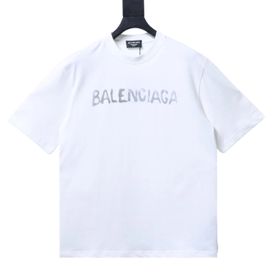 Balenciaga Balenciag l Double B Bitcoin Print Short Sleeve T-Shirt Style 1 02