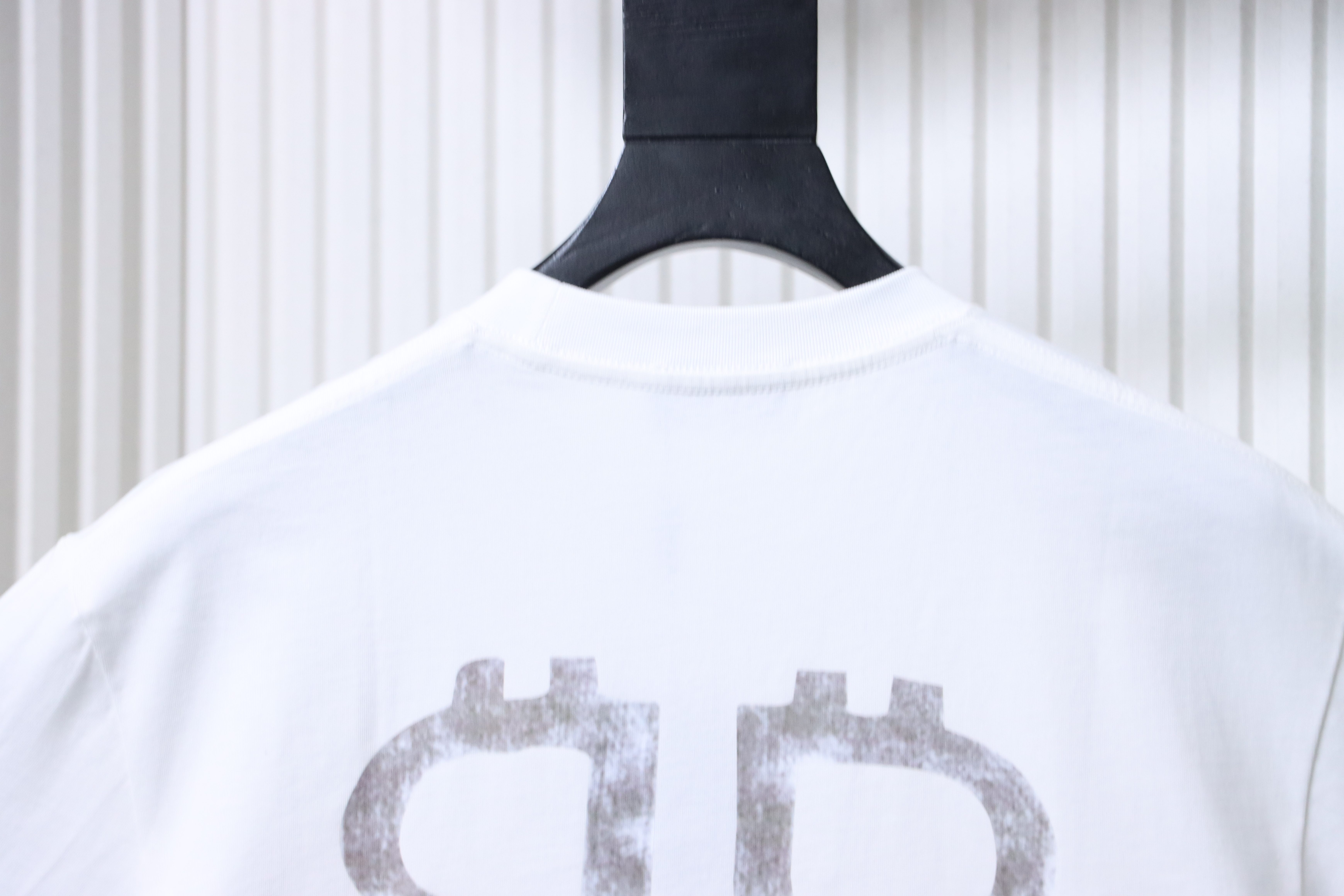 Balenciaga Balenciag l Double B Bitcoin Print Short Sleeve T-Shirt Style 1