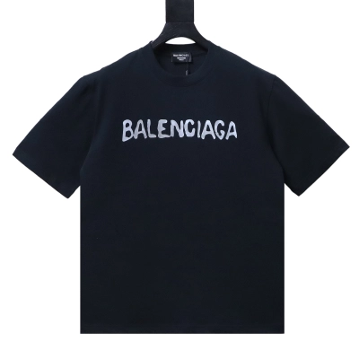Balenciaga Balenciag l Double B Bitcoin Print Short Sleeve T-Shirt Style 2 02