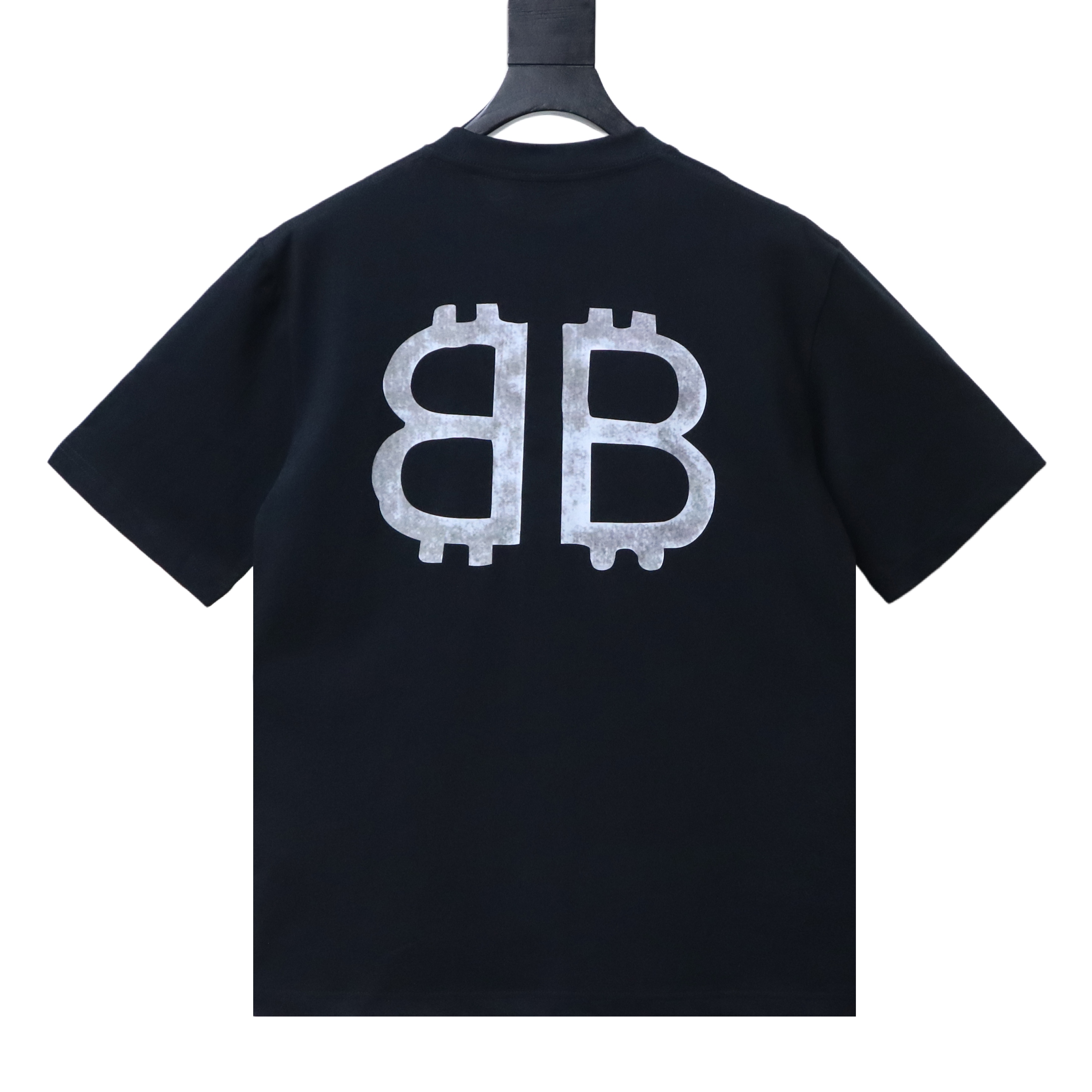 Balenciaga Balenciag l Double B Bitcoin Print Short Sleeve T-Shirt Style 2
