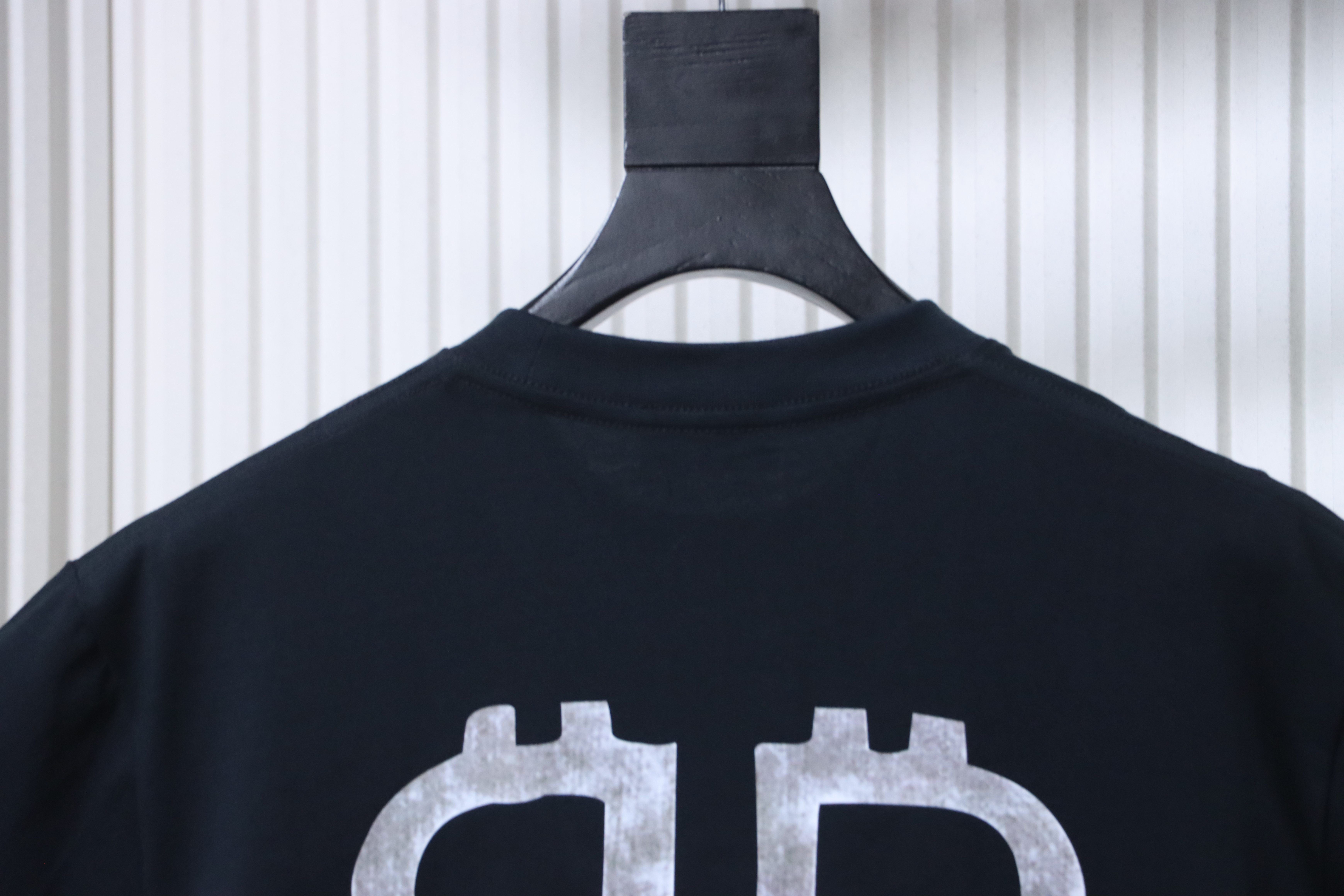 Balenciaga Balenciag l Double B Bitcoin Print Short Sleeve T-Shirt Style 2