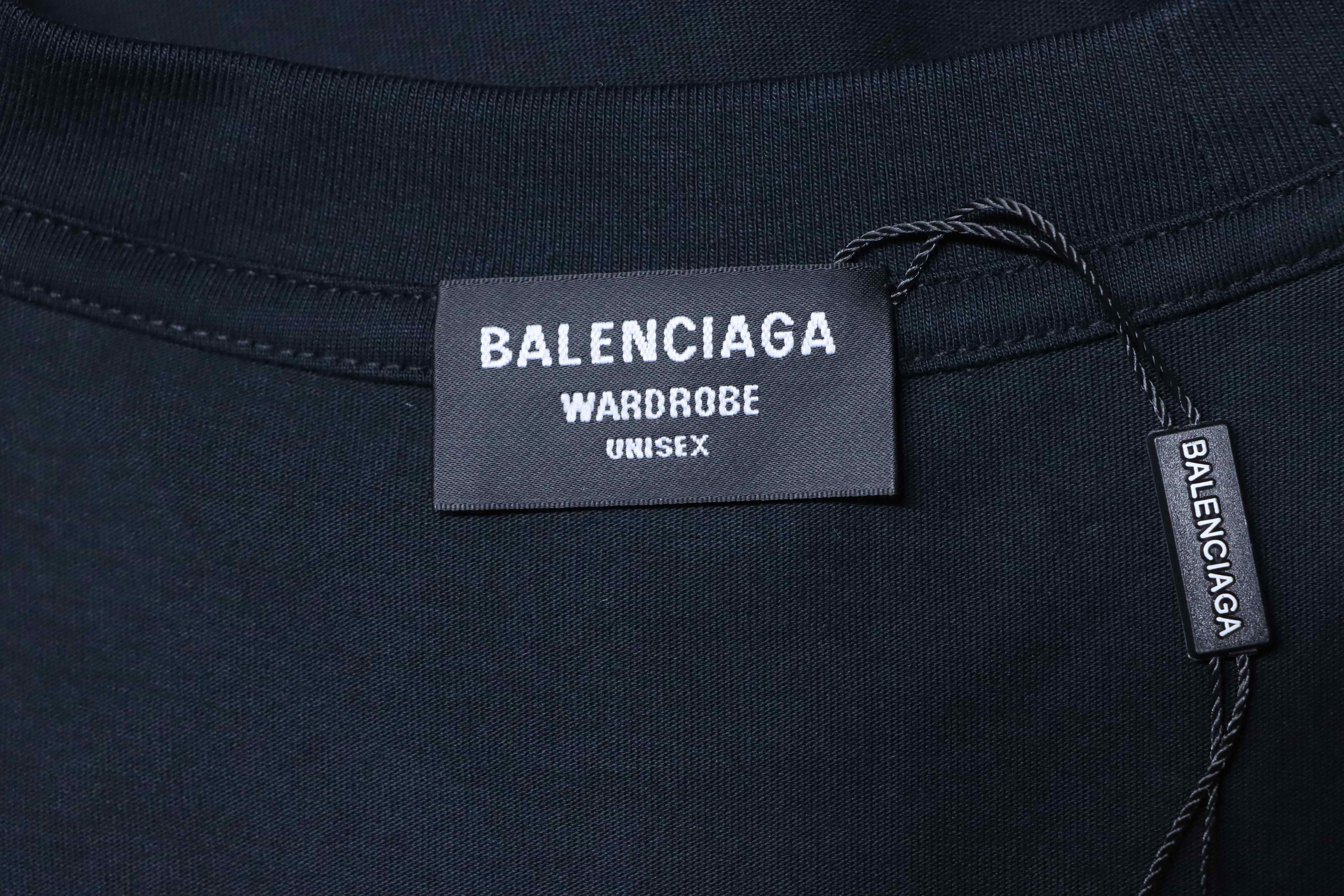 Balenciaga Balenciag l Double B Bitcoin Print Short Sleeve T-Shirt Style 2