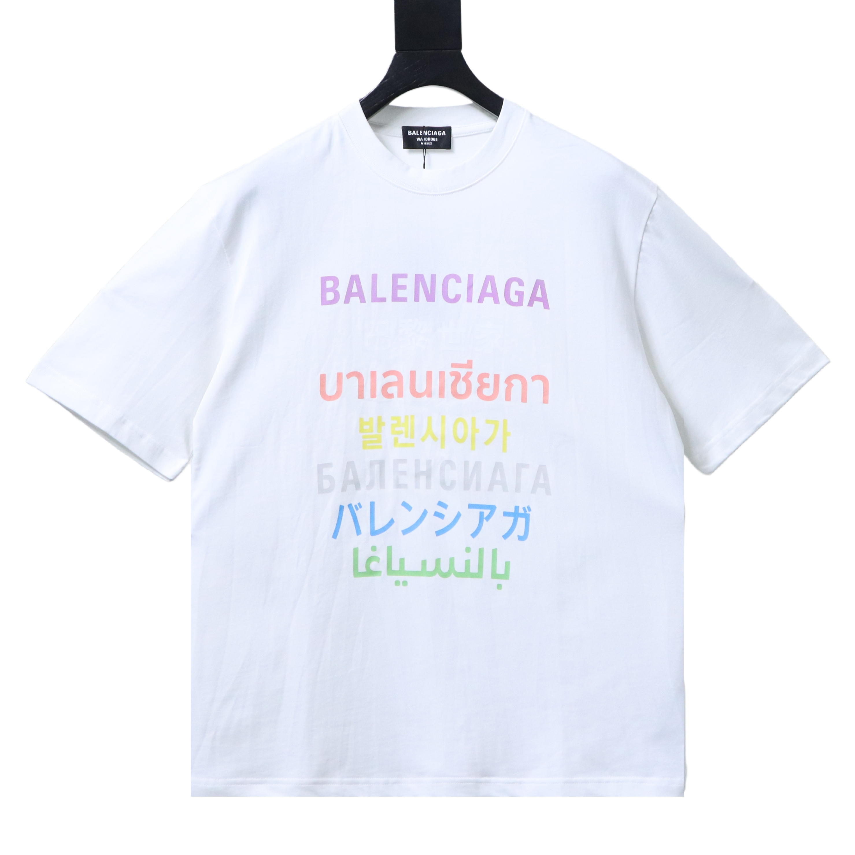 Balenciaga Balenciag Letter Print T-Shirt Style 1