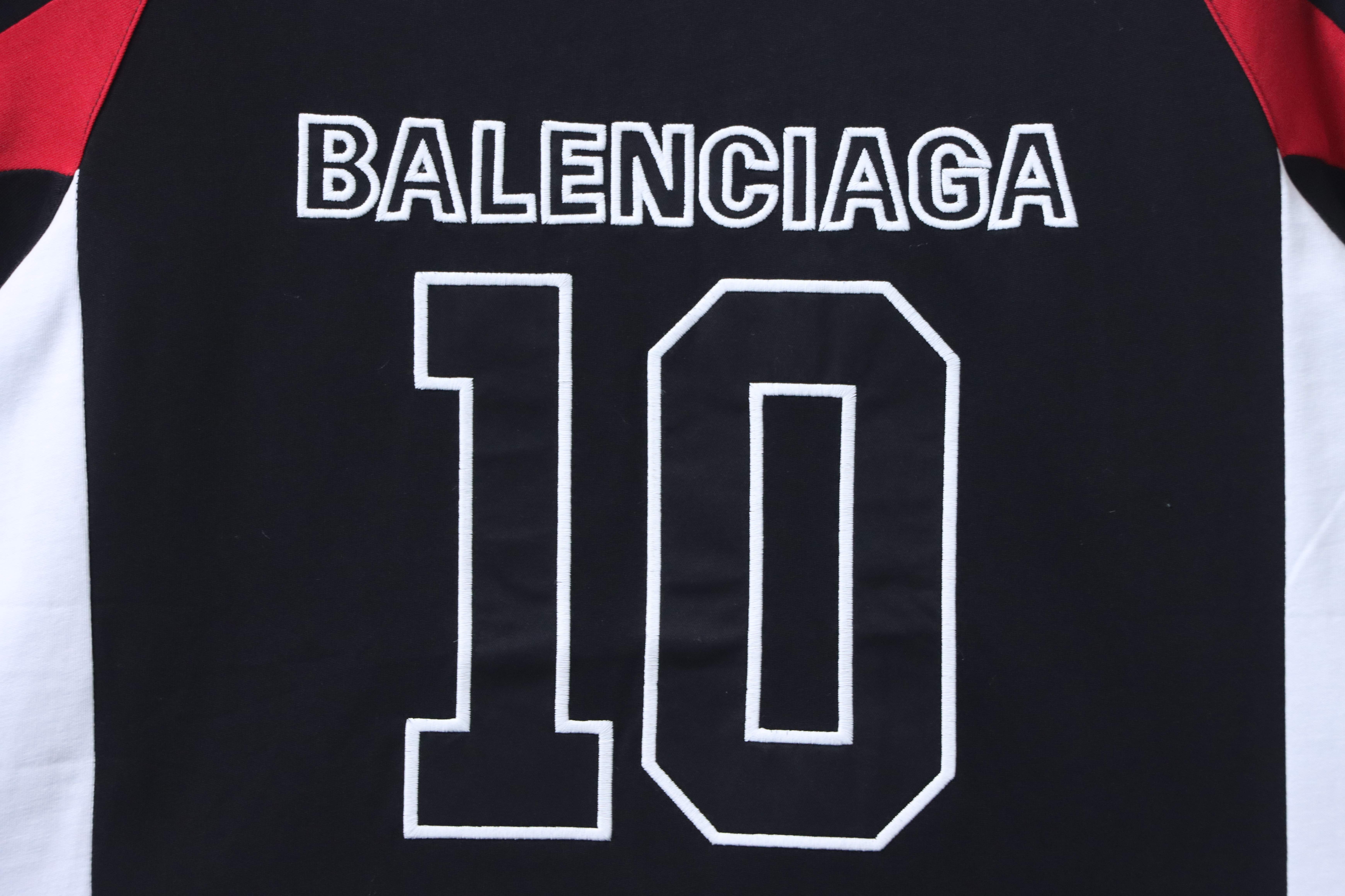 Balenciaga BalenciagaNBA Collaboration Series Oversized Colorblock Short Sleeve T-Shirt Style 2