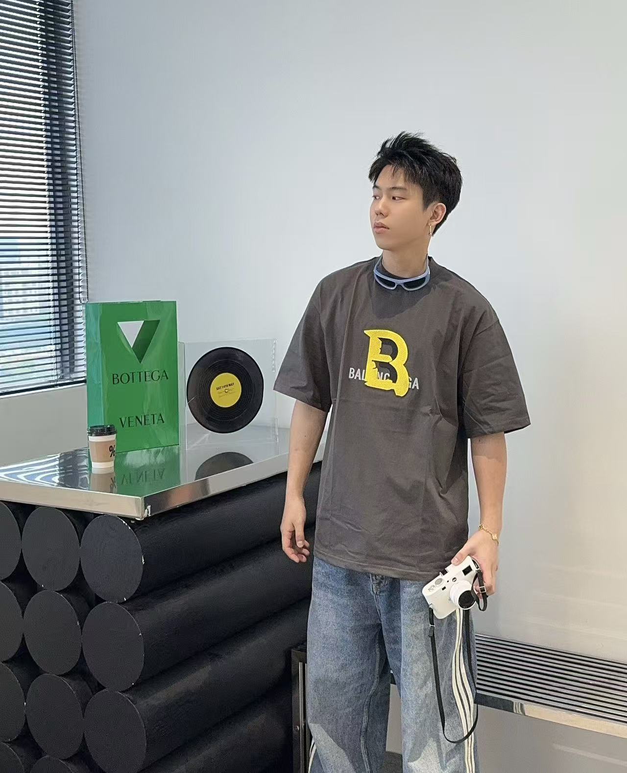 Balenciaga Balenciga B Logo Letter Print Short Sleeve T-Shirt