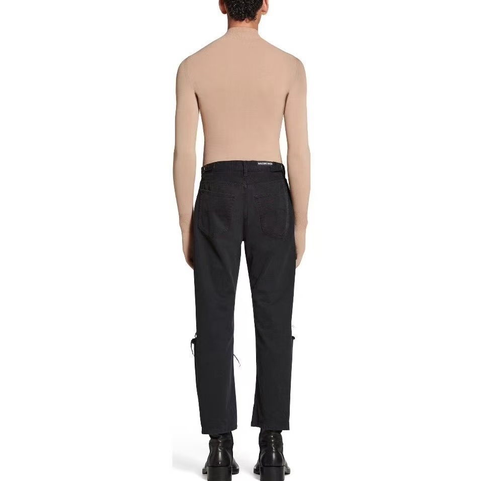 Balenciaga BLCG 24SS Cut-Out Ripped Jeans