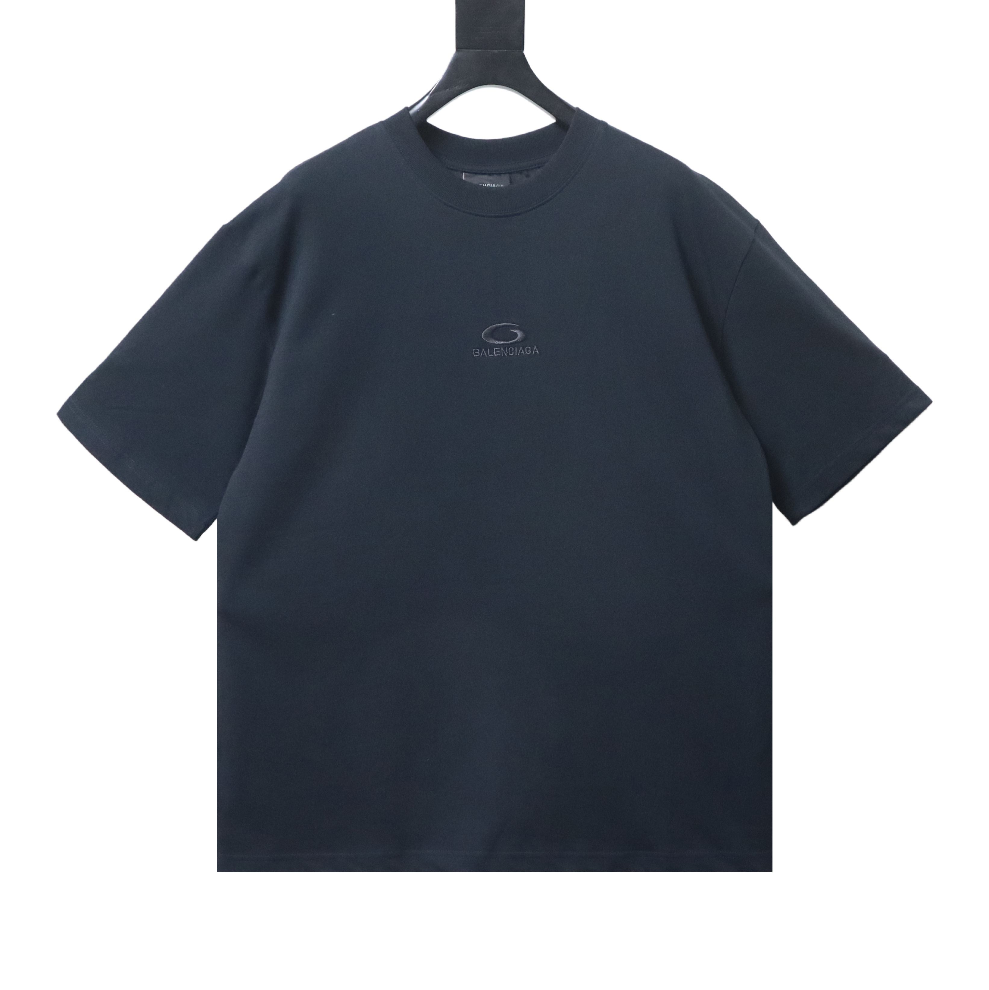 Balenciaga BLCG Gray Ring Letter Embroidery Short Sleeve T-Shirt