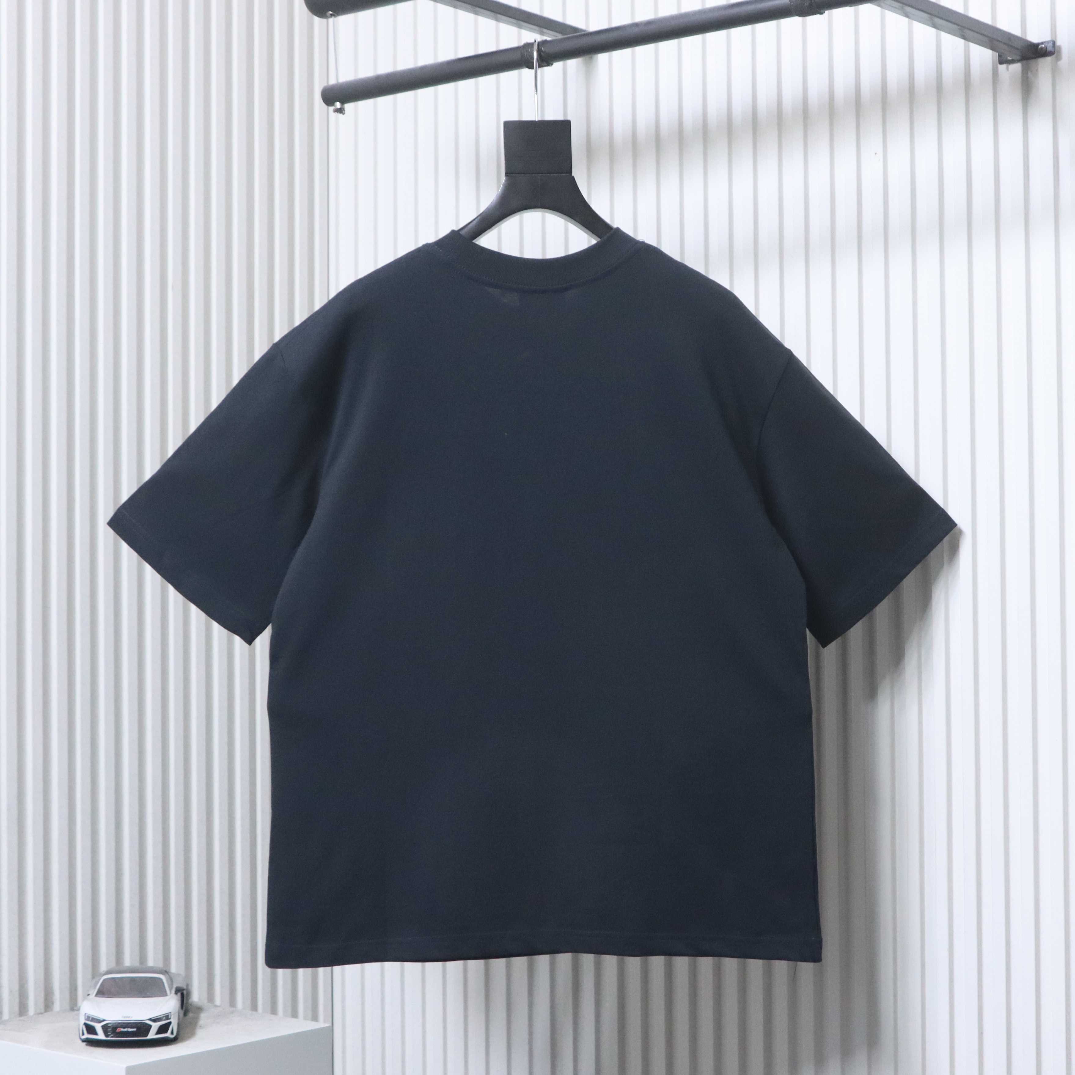 Balenciaga BLCG Gray Ring Letter Embroidery Short Sleeve T-Shirt