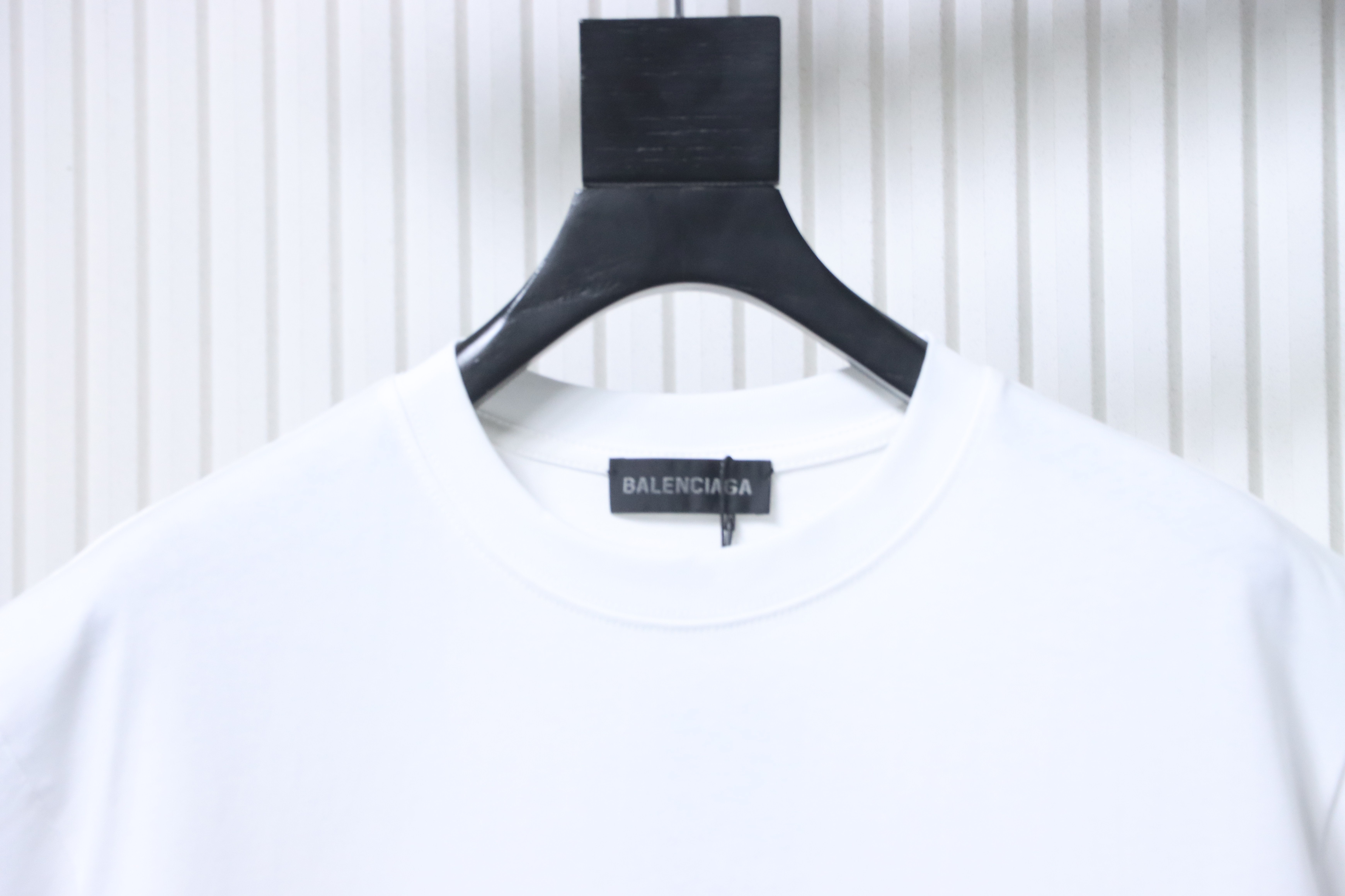 Balenciaga Blue Ring Print Letter Short Sleeve T-Shirt Style 1