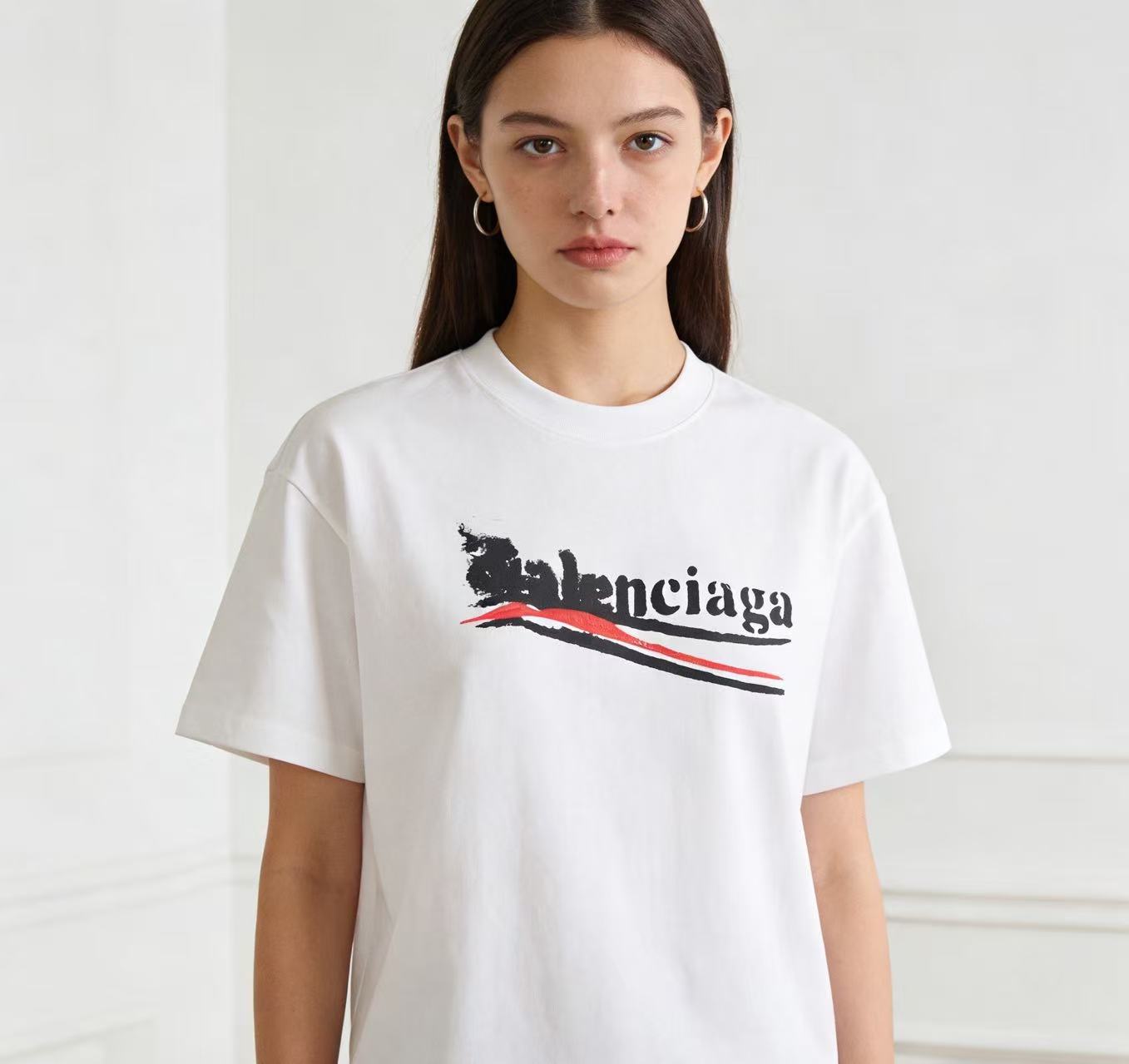 Balenciaga Coke Inkjet Print Short Sleeve T-Shirt