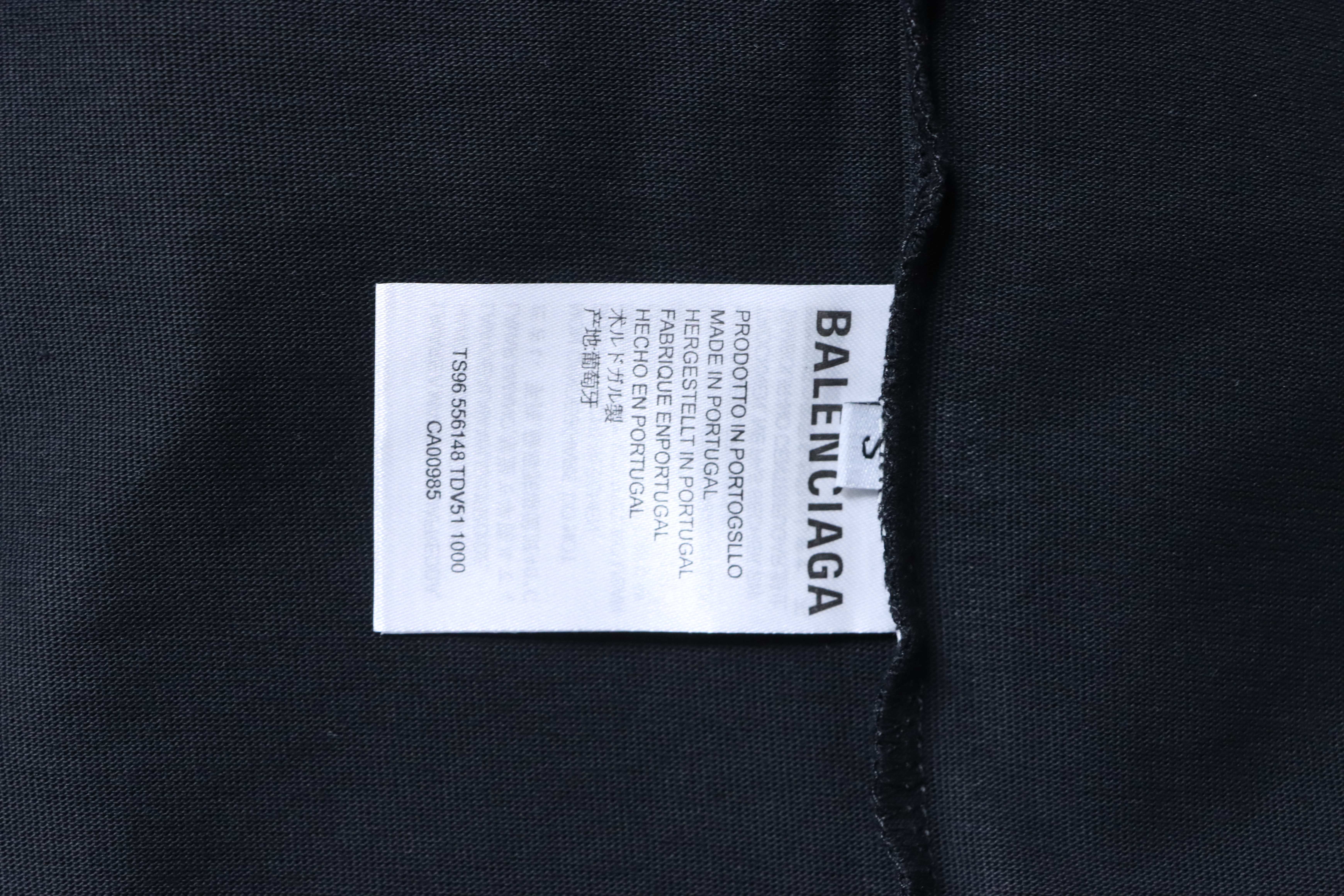 Balenciaga Contrast Graffiti Short Sleeve T-Shirt Style 2