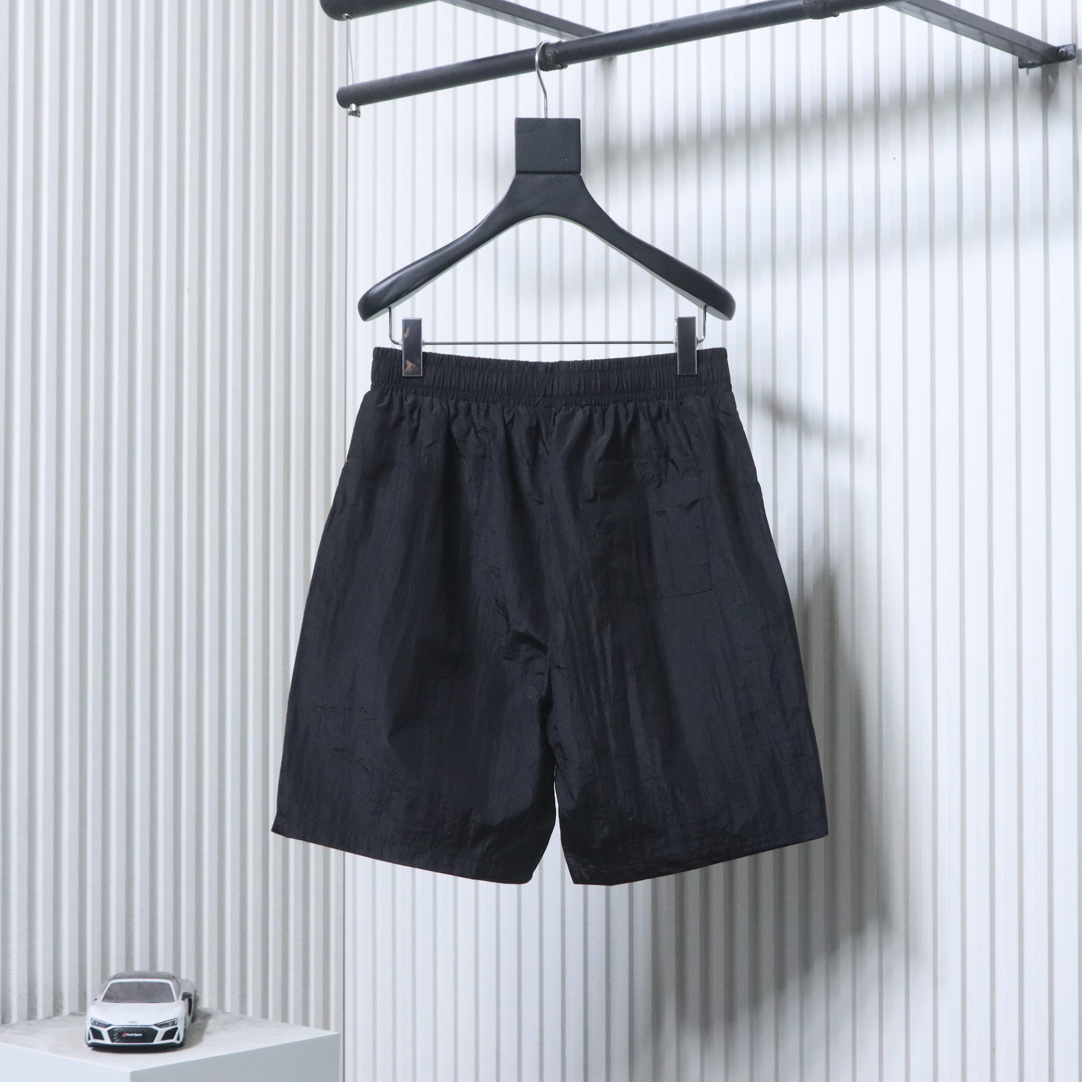 Balenciaga Double Ring Letter Small Logo Embroidery Shorts