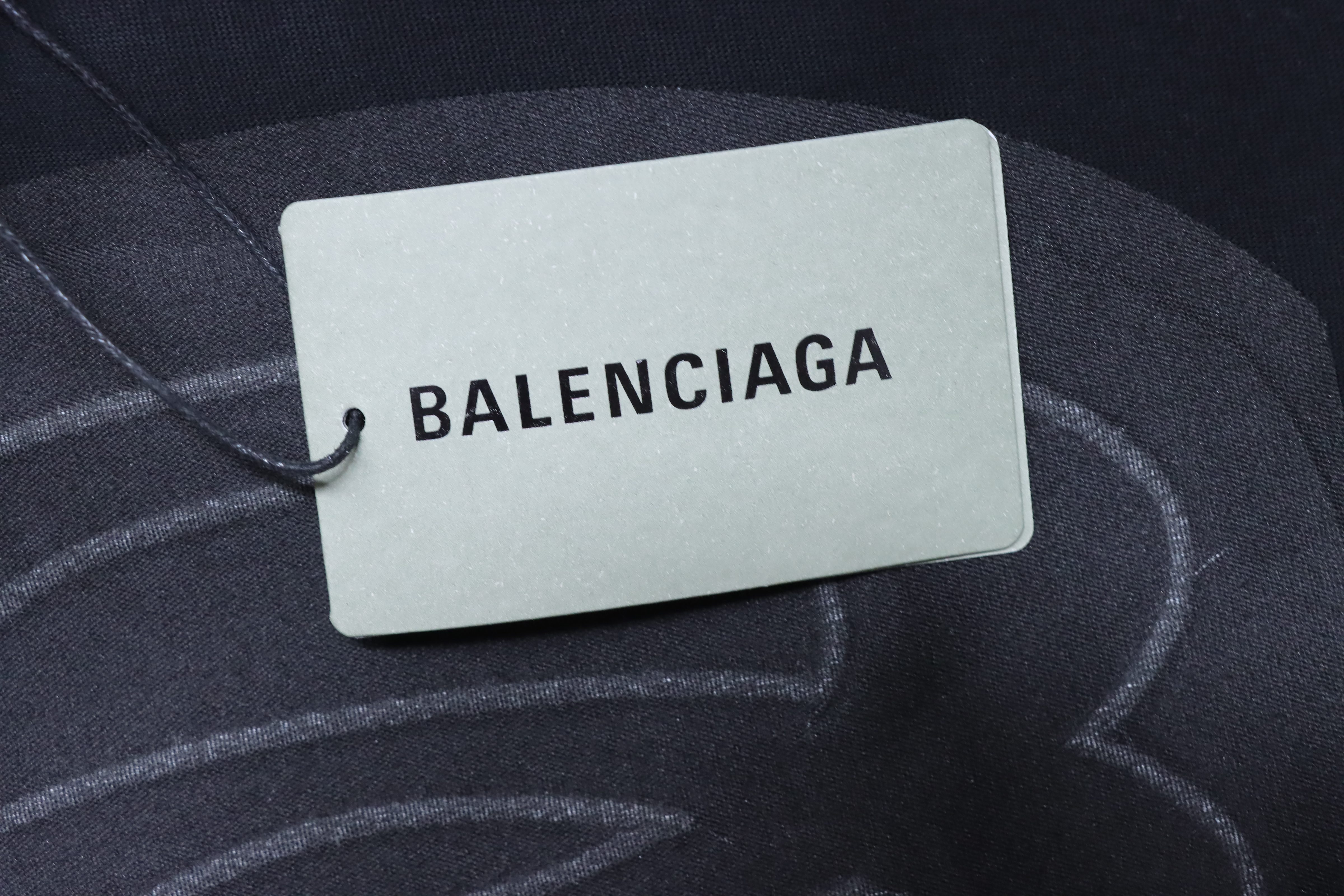 Balenciaga Double Ring Patch Embroidery Short Sleeve T-Shirt Style 2
