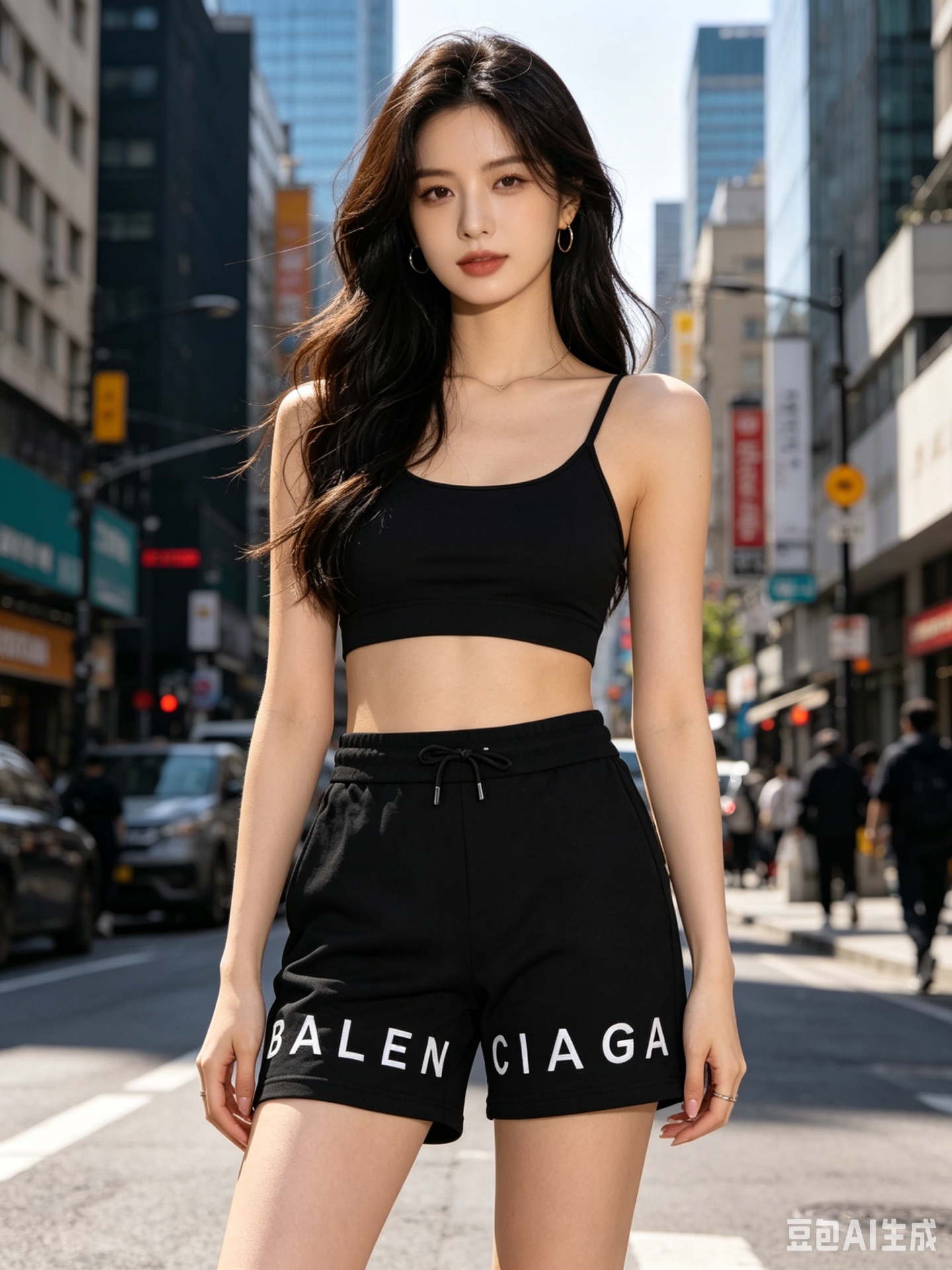Balenciaga Embroidery Letter Shorts