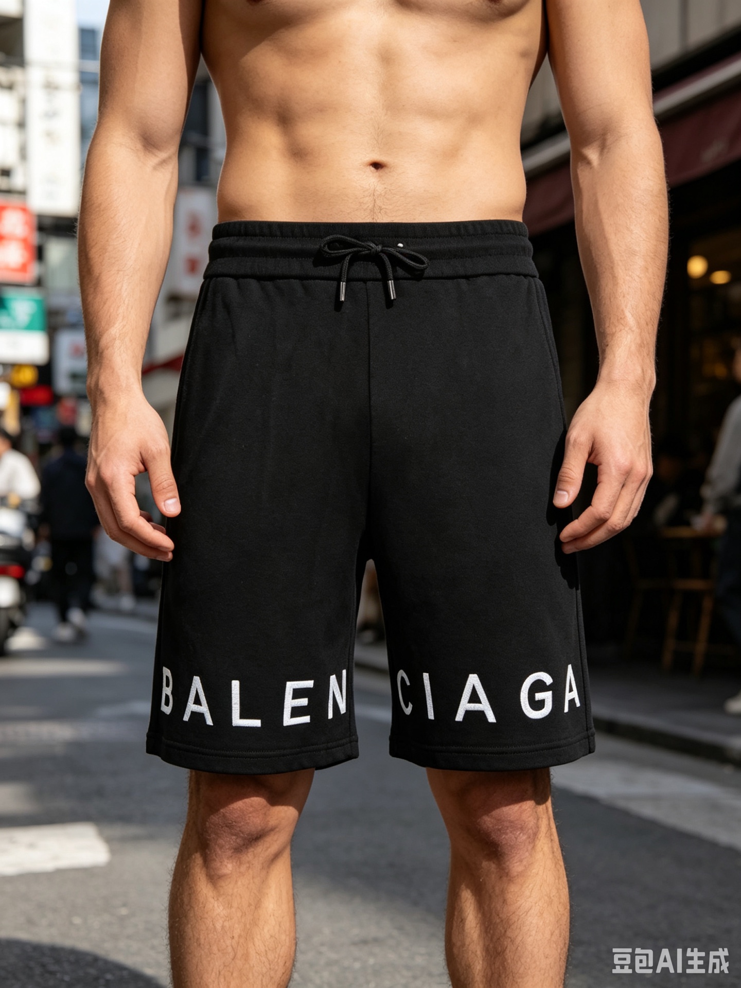 Balenciaga Embroidery Letter Shorts