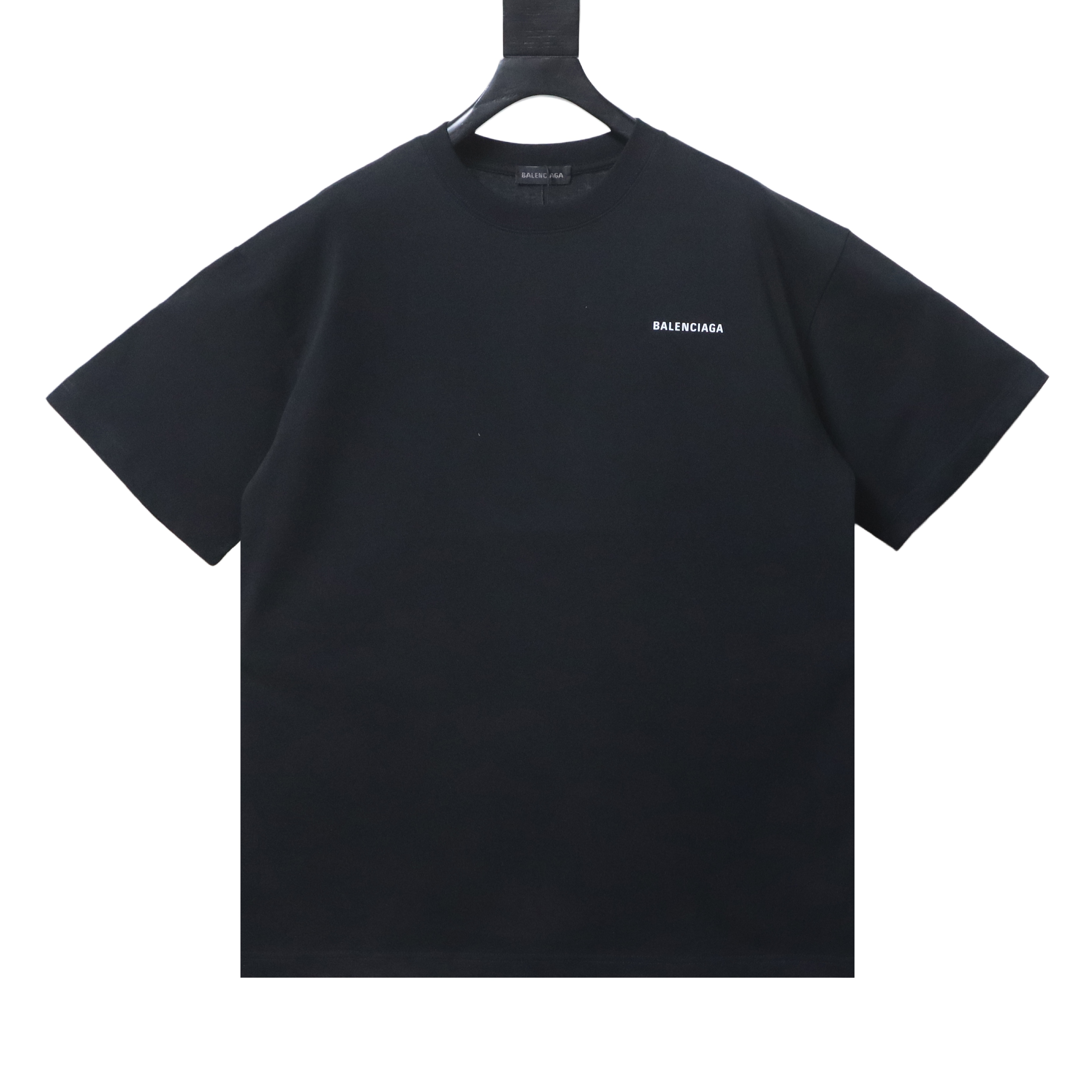 Balenciaga Front and Back Letter Print Short Sleeve T-Shirt Style 1