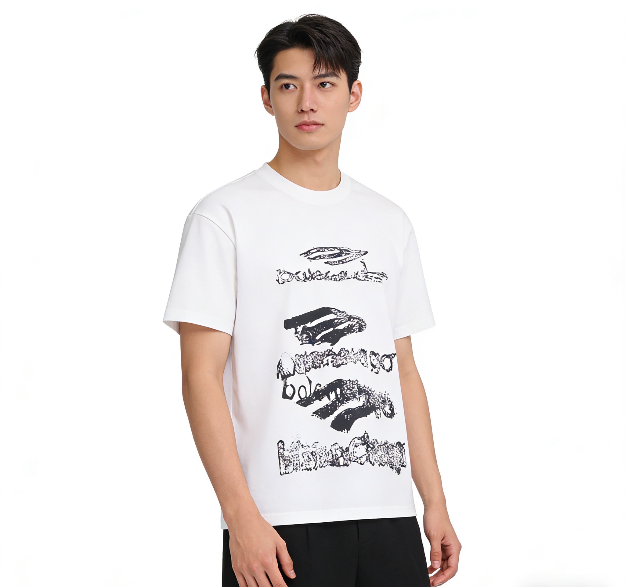 Balenciaga Graffiti Short Sleeve T-Shirt Style 1