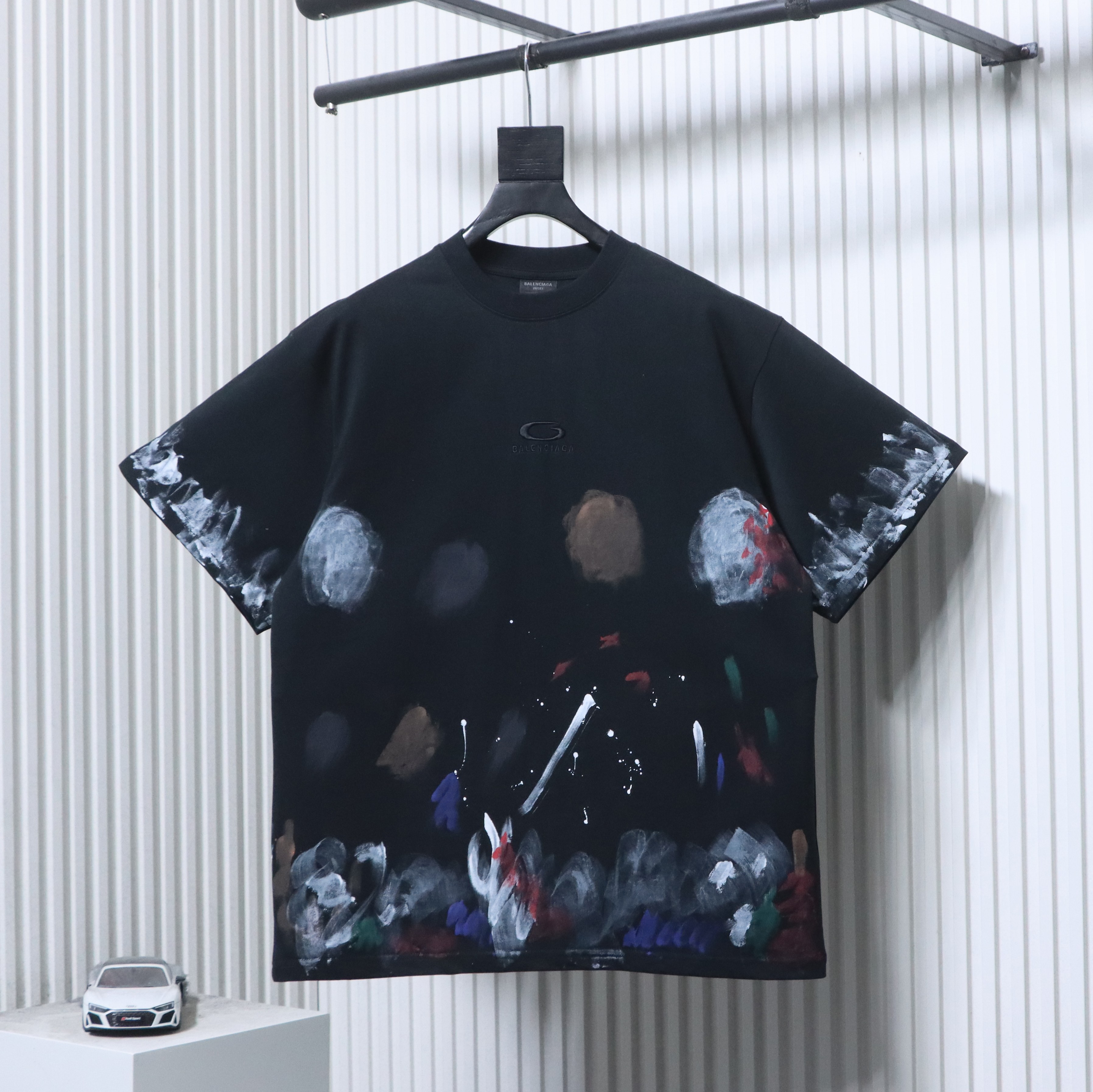 Balenciaga Limited Art Graffiti Short Sleeve T-Shirt
