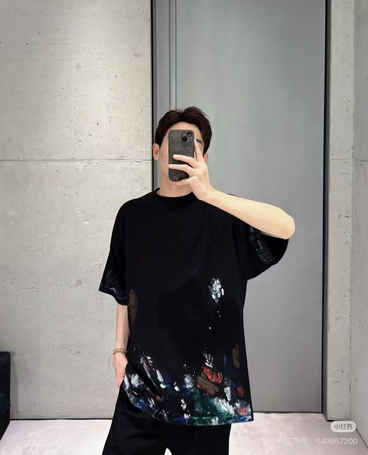 Balenciaga Limited Art Graffiti Short Sleeve T-Shirt