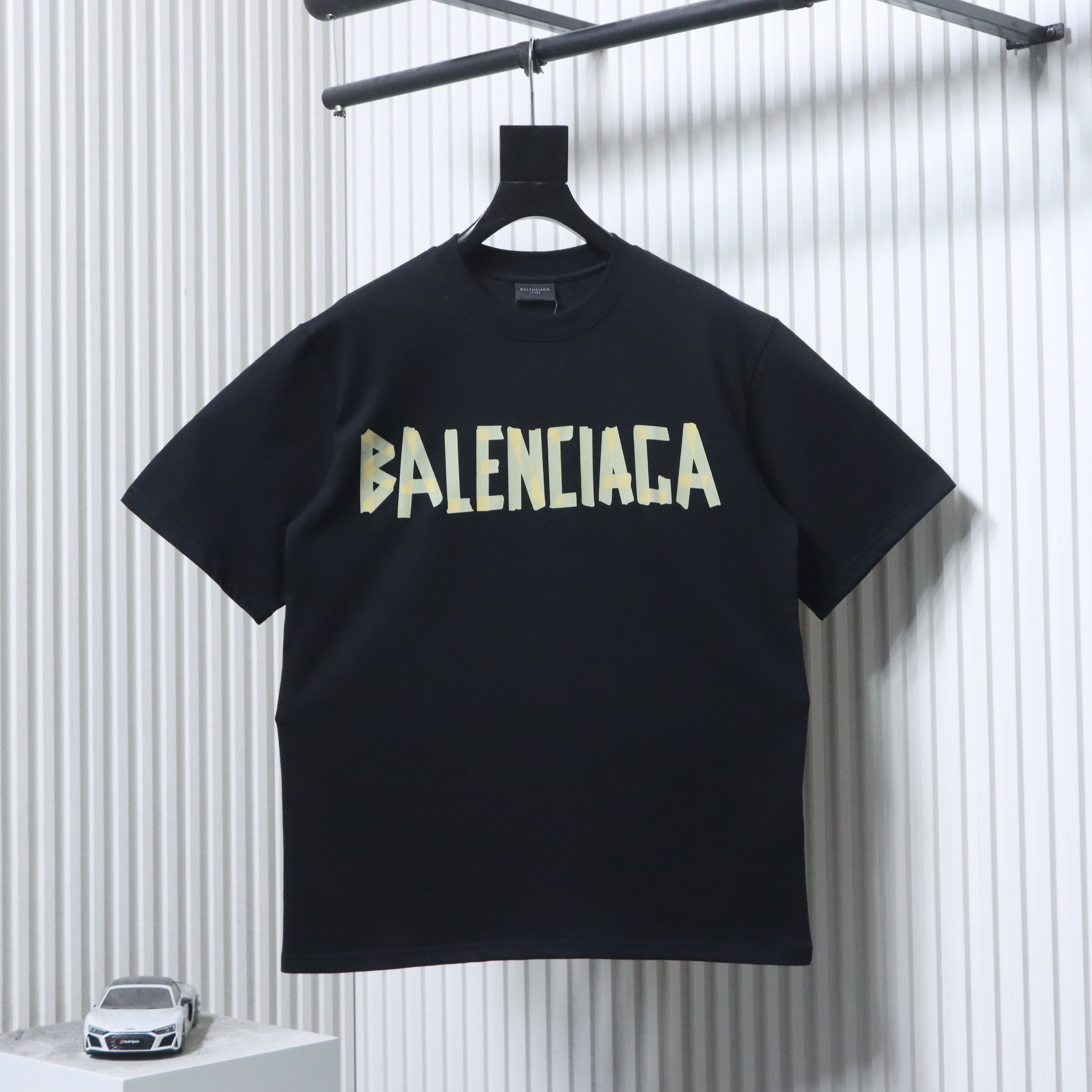Balenciaga Masking Tape Short Sleeve T-Shirt Style 4