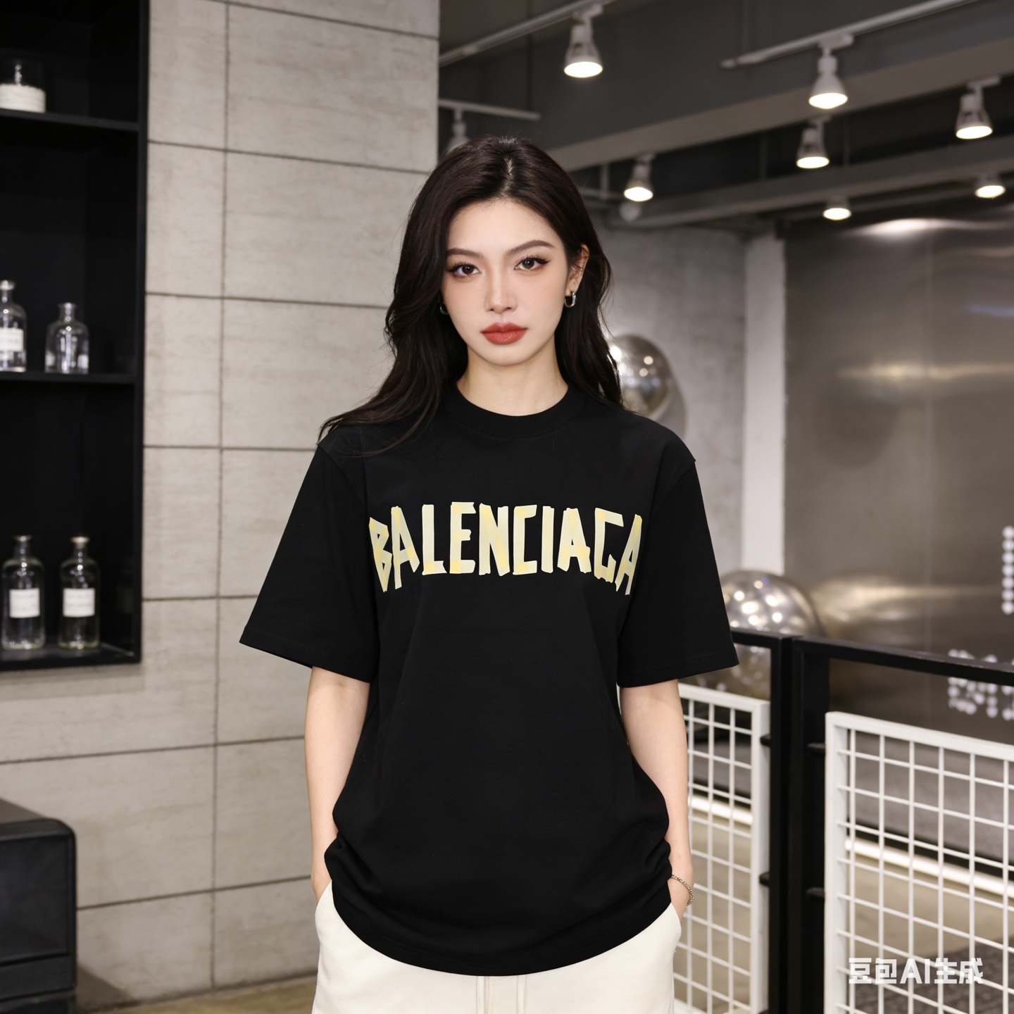 Balenciaga Masking Tape Short Sleeve T-Shirt Style 4
