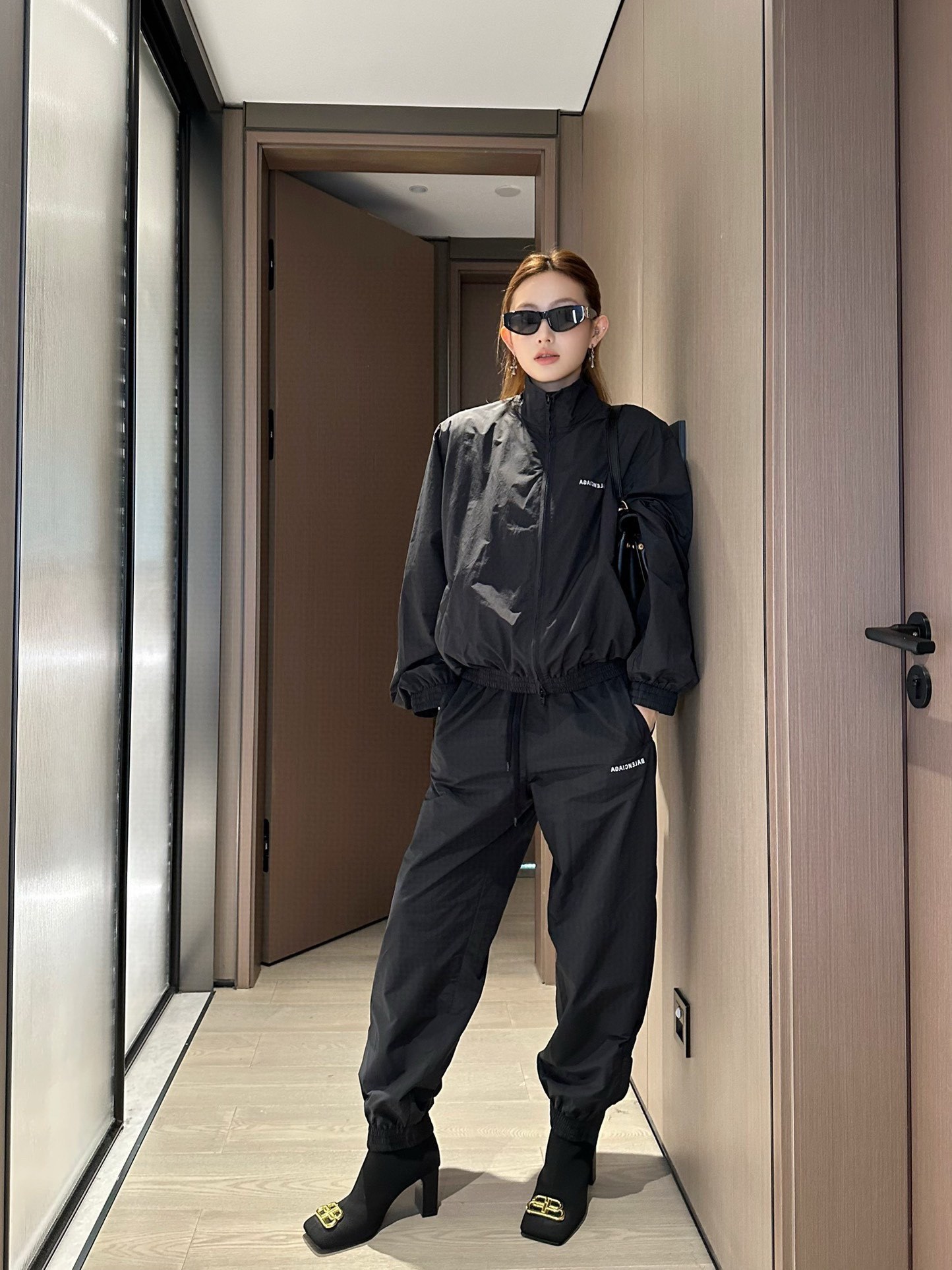Balenciaga Mirror Letter Embroidery Jacket Style 1