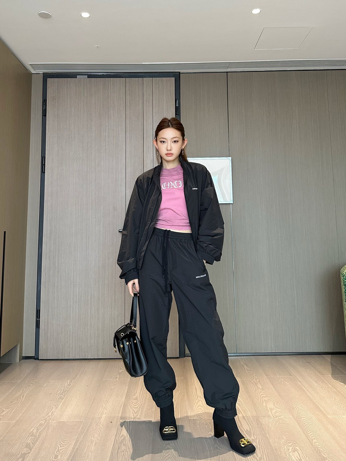 Balenciaga Mirror Letter Embroidery Jacket Style 1