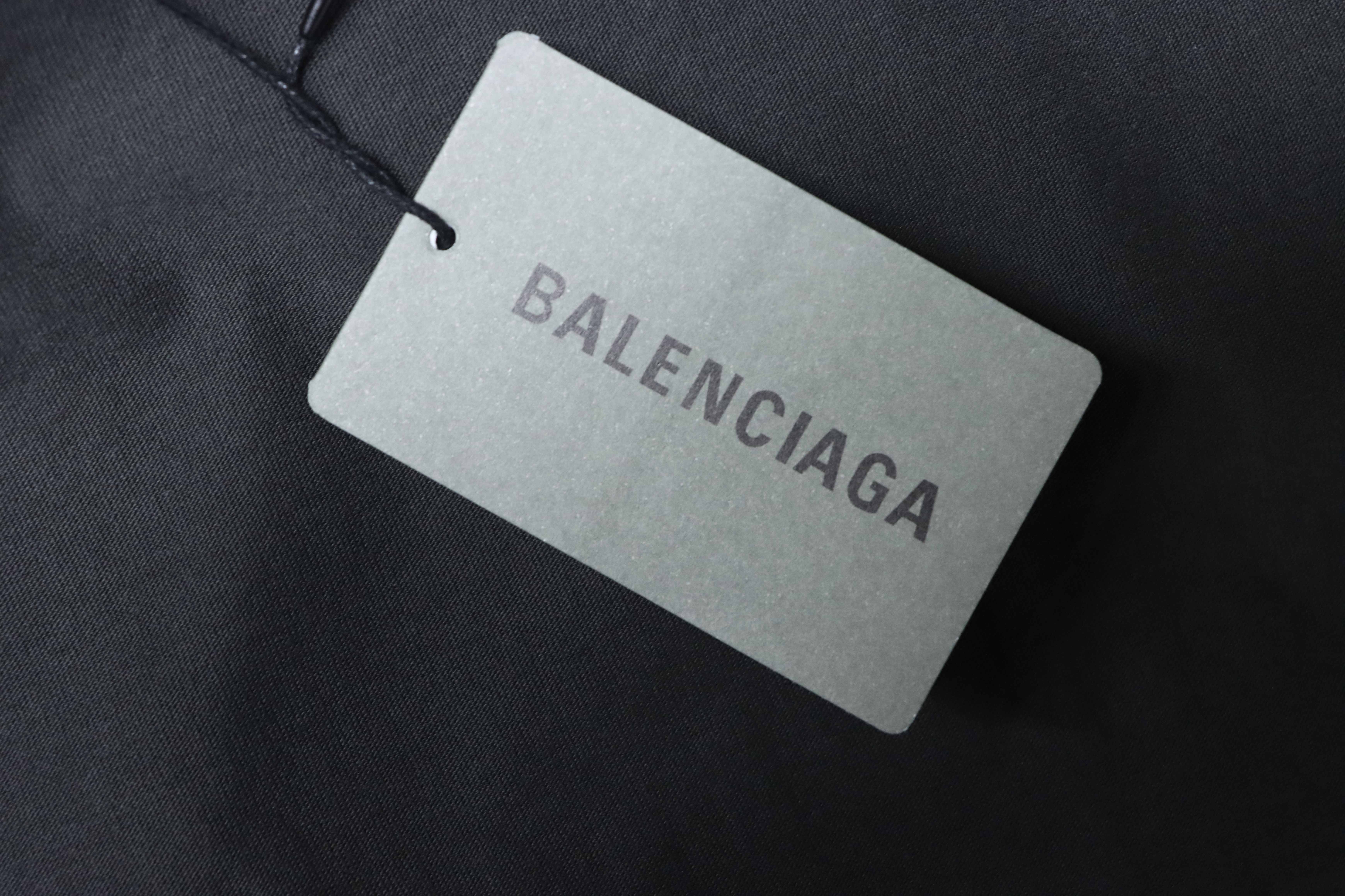 Balenciaga Mottled Coke Print Washed Ripped Short Sleeve T-Shirt Style 1