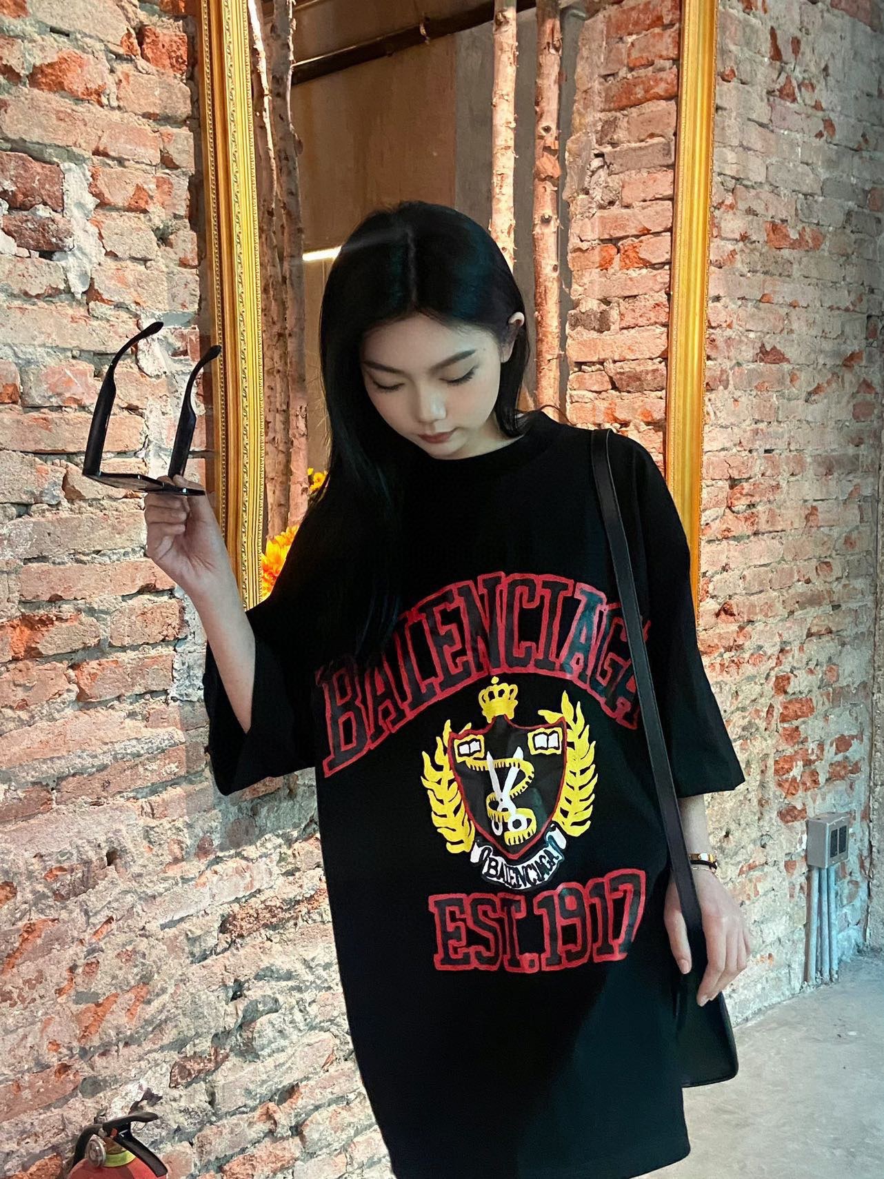 Balenciaga Print Short Sleeve T-Shirt