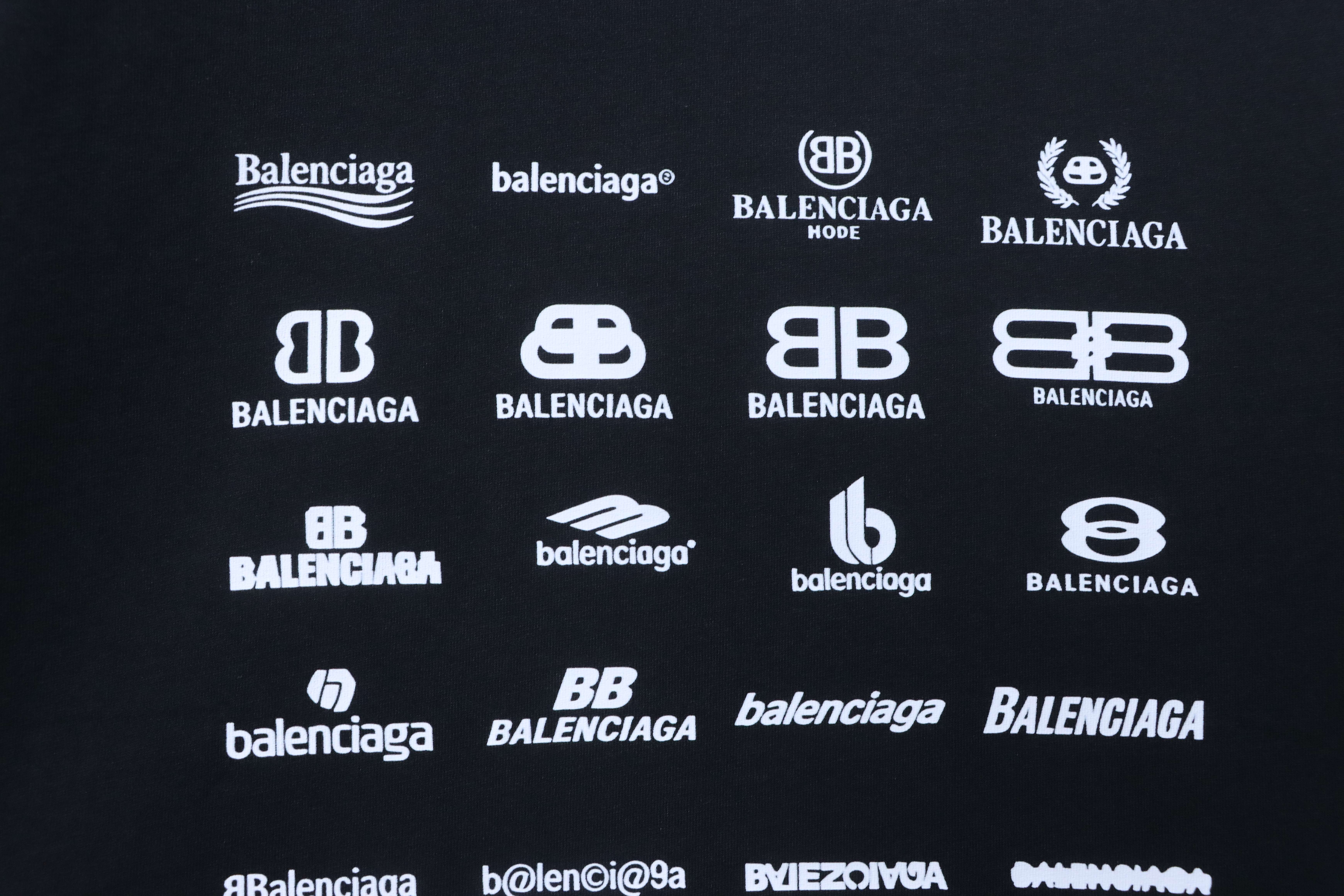 Balenciaga Print Short Sleeve T-Shirt Style 1