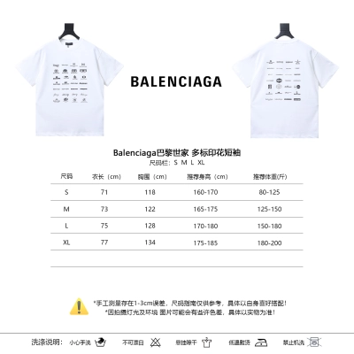 Balenciaga Print Short Sleeve T-Shirt Style 2 02