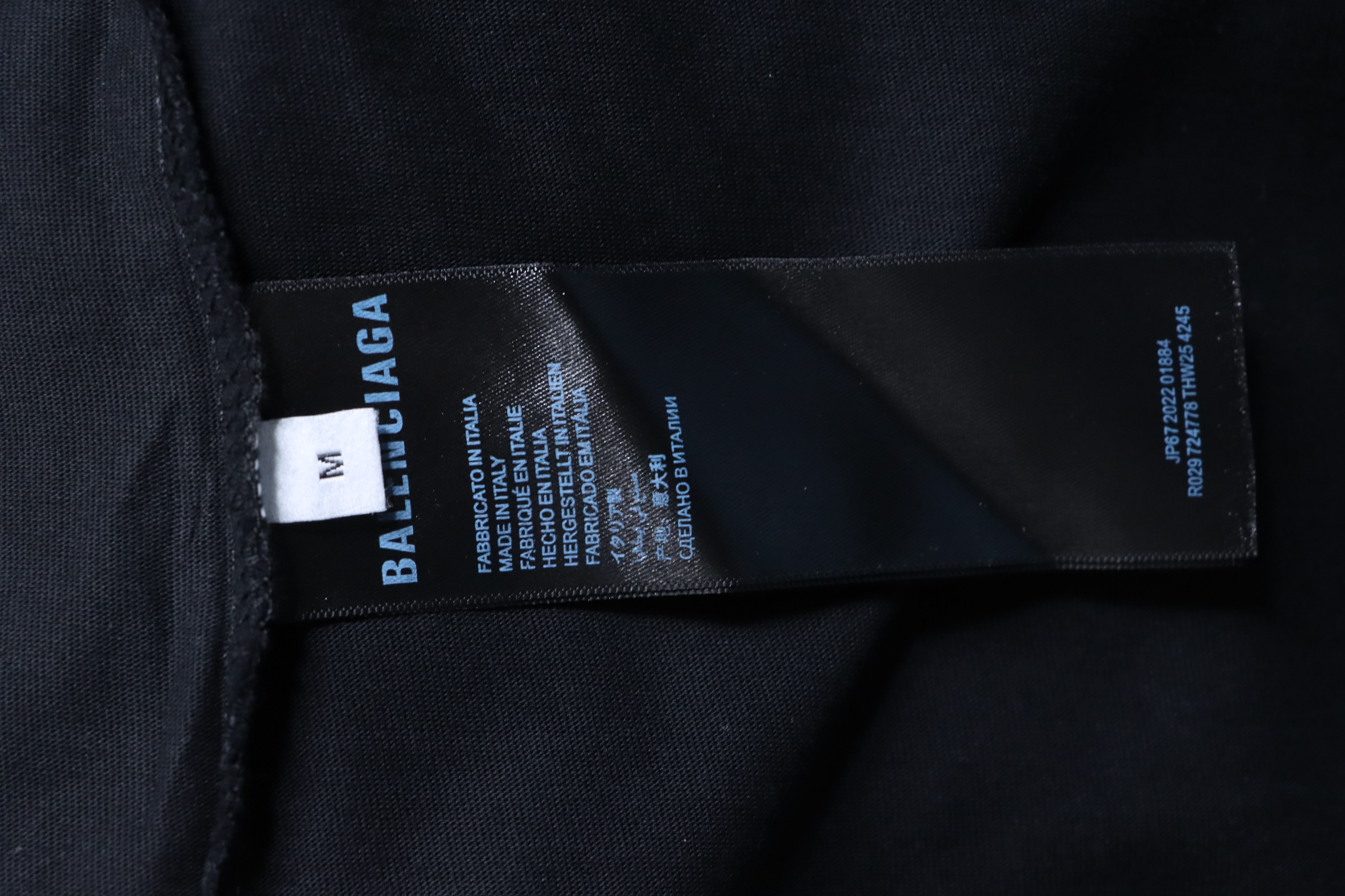 Balenciaga S26 Series Embroidery Heavy Craft Crewneck Short Sleeve T-Shirt Style 1