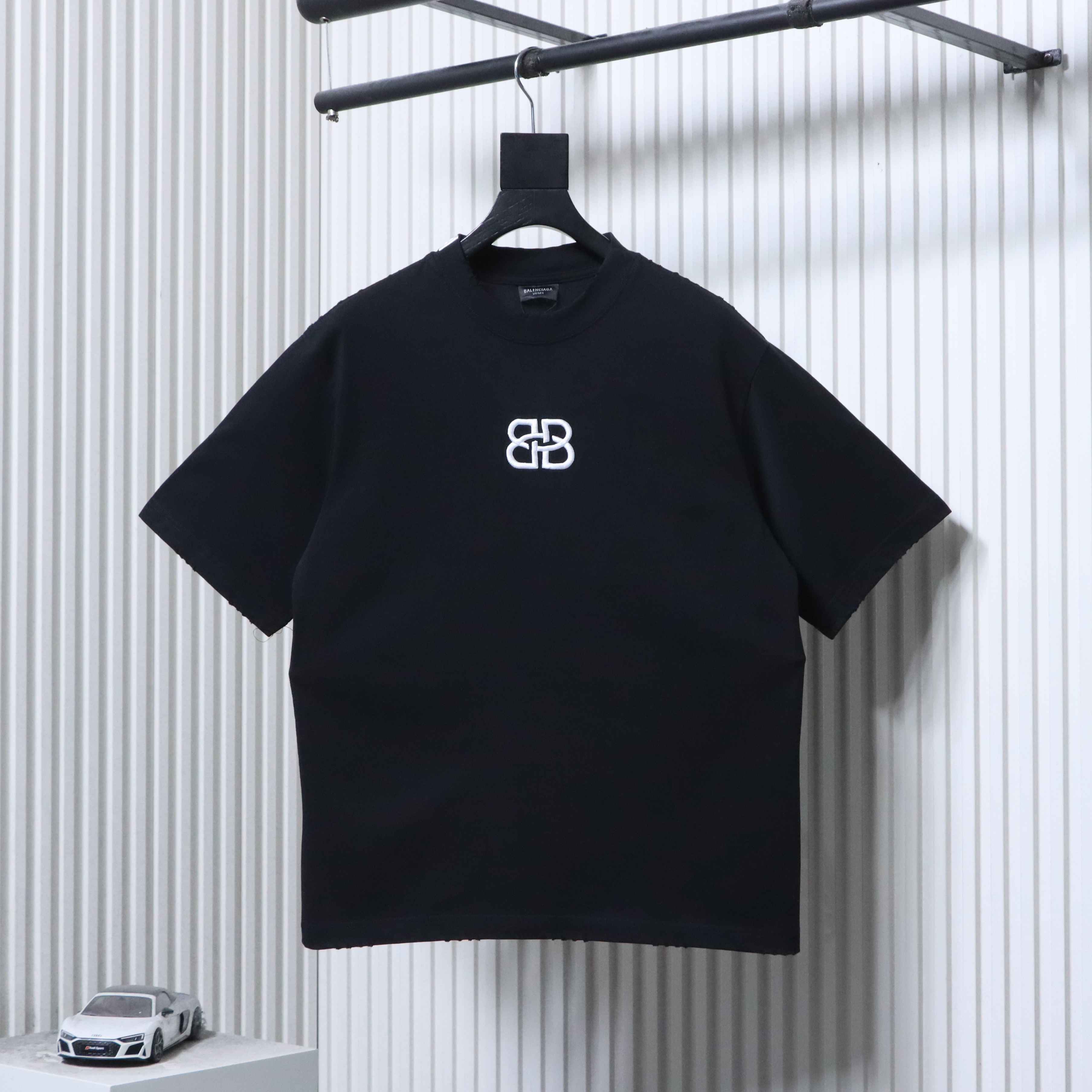 Balenciaga S26 Series Embroidery Heavy Craft Crewneck Short Sleeve T-Shirt Style 3