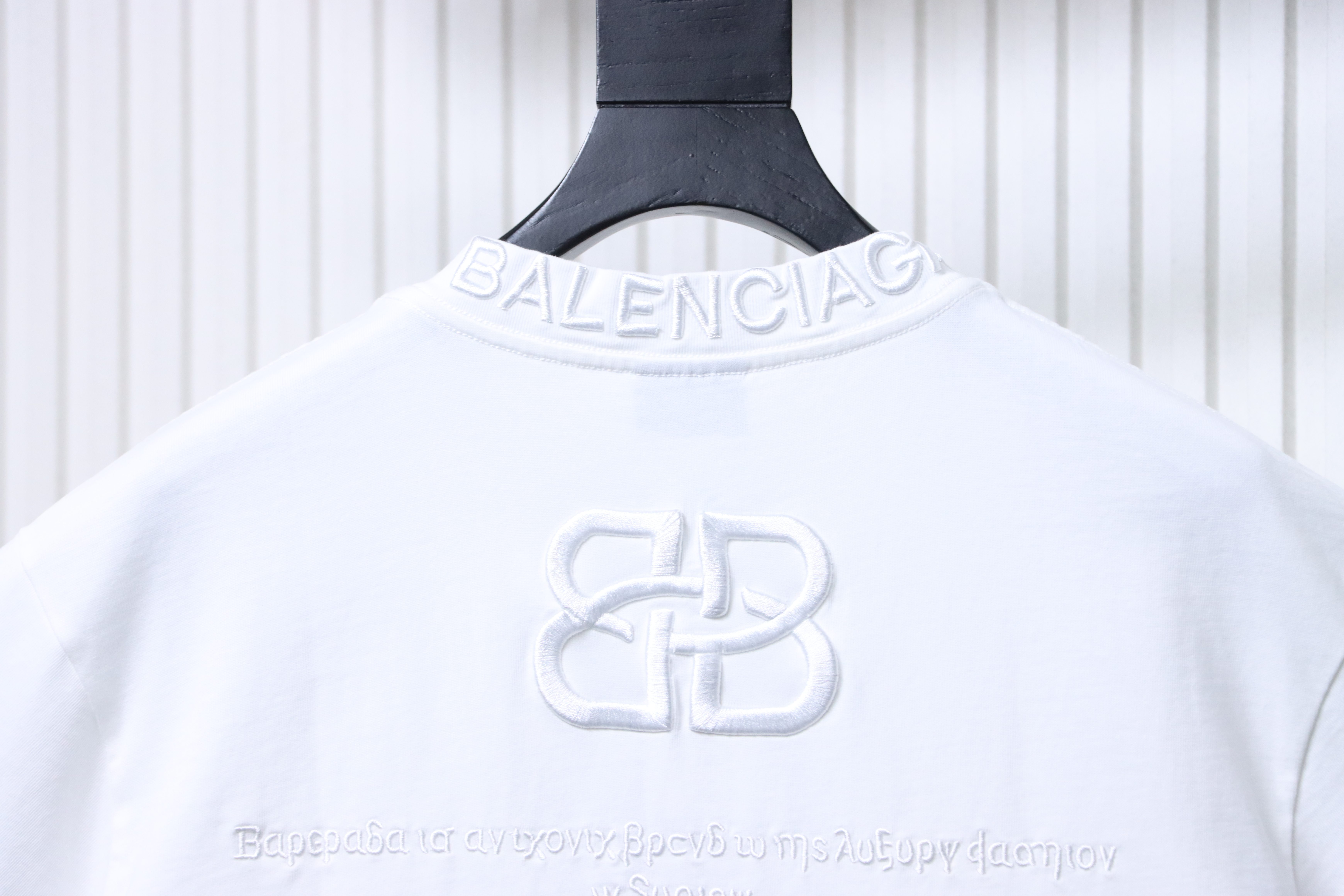 Balenciaga S26 Series Embroidery Heavy Craft Crewneck Short Sleeve T-Shirt Style 4