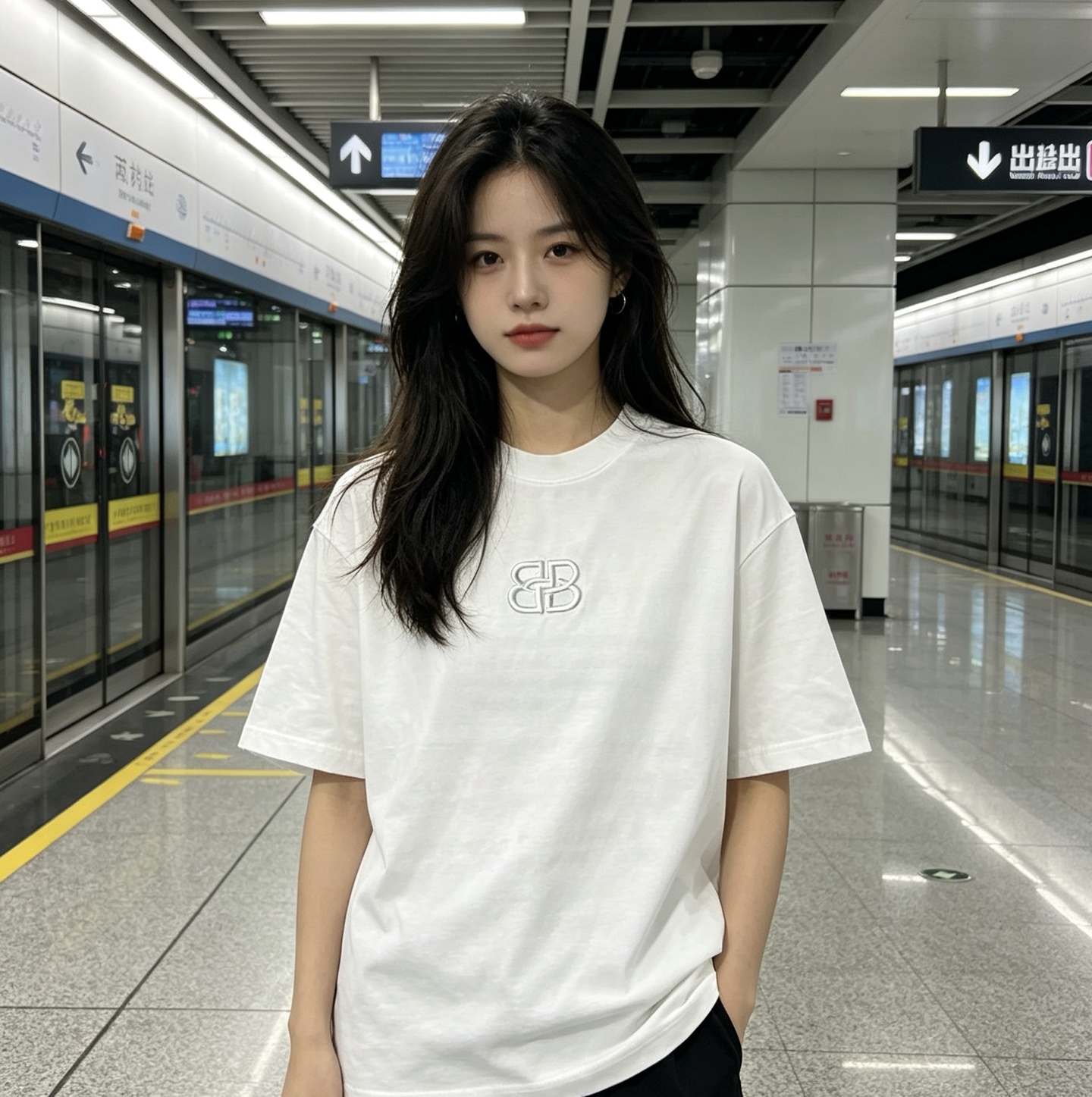 Balenciaga S26 Series Embroidery Heavy Craft Crewneck Short Sleeve T-Shirt Style 4