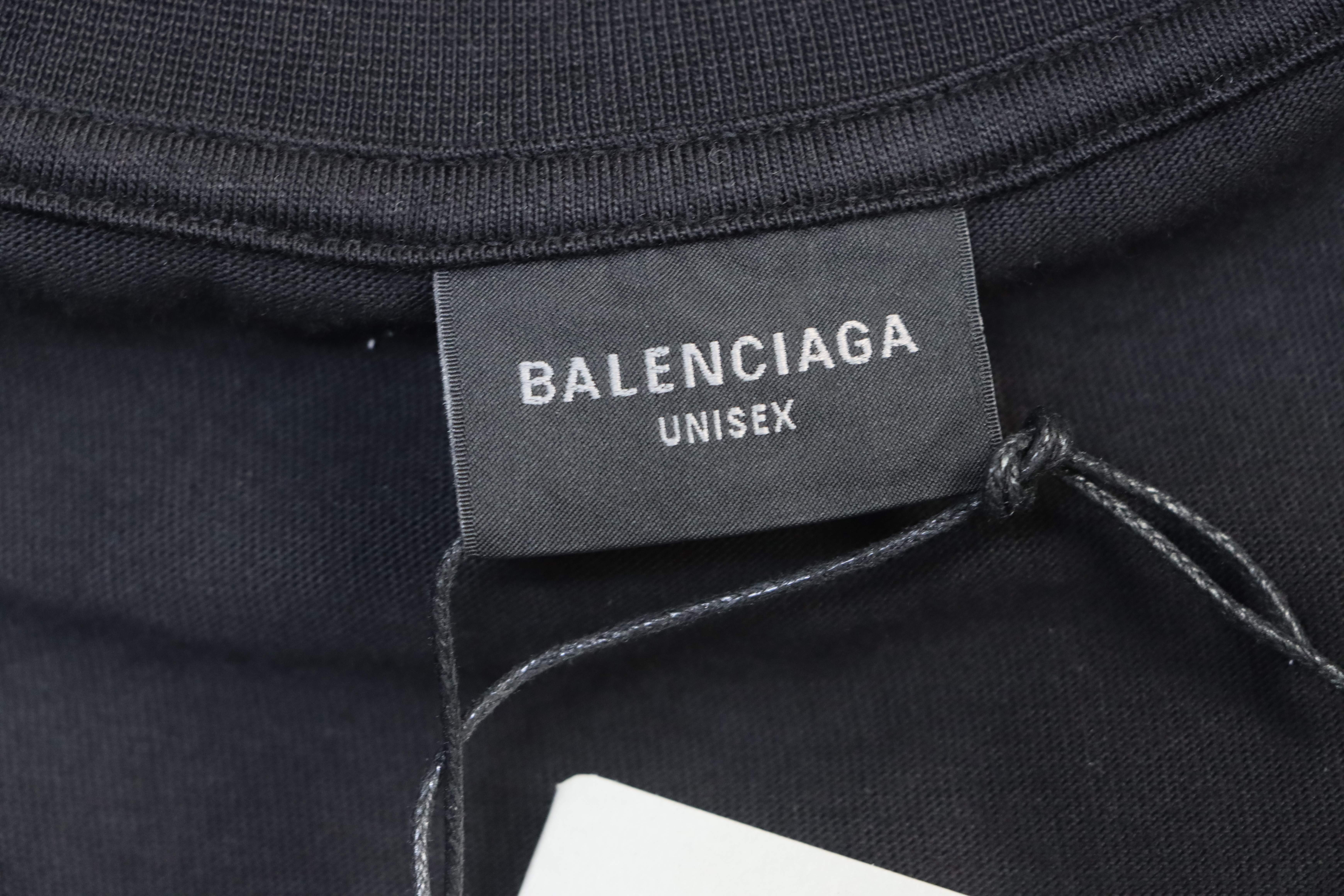 Balenciaga Silicone Heart Logo Short Sleeve T-Shirt
