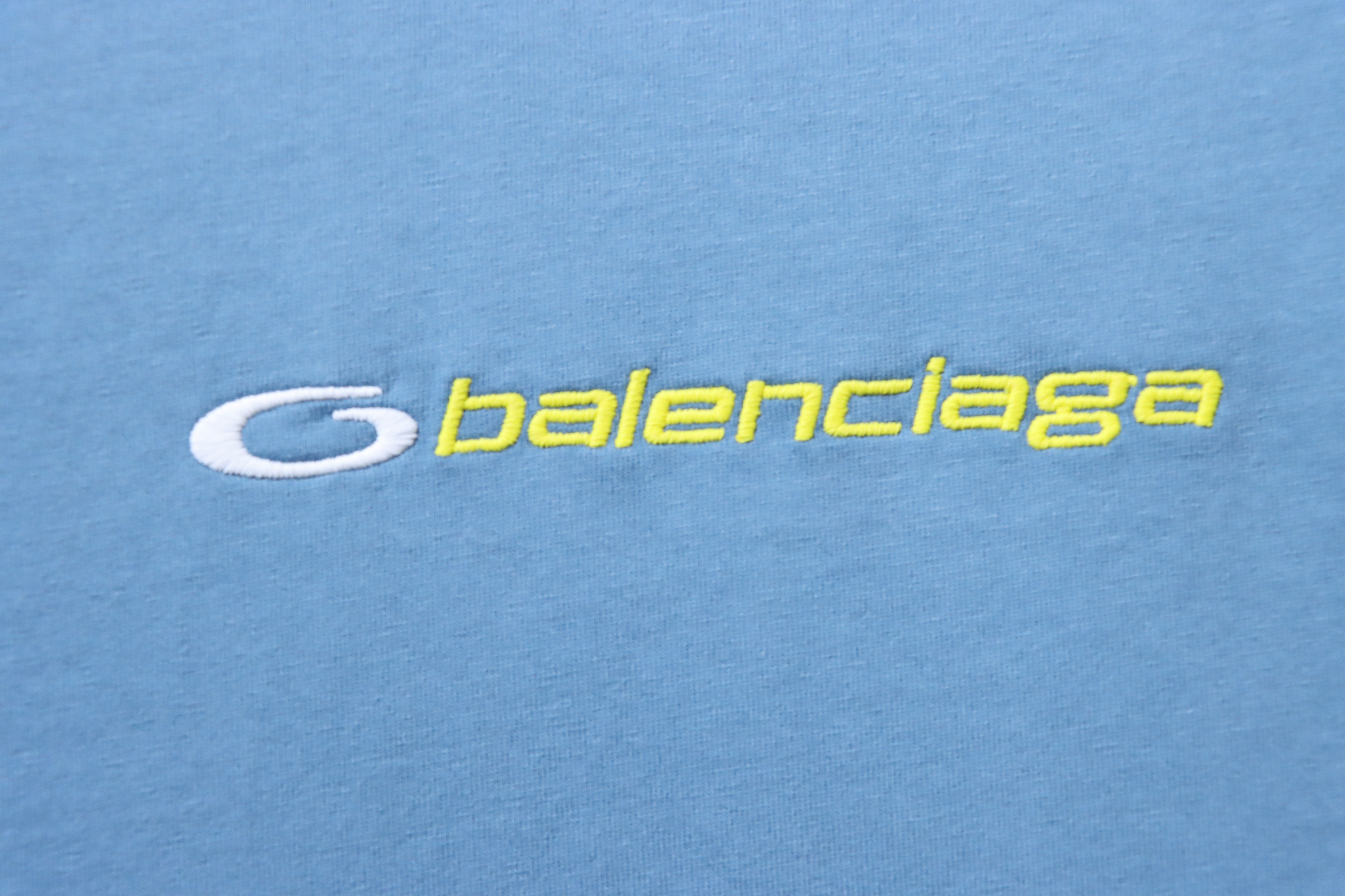 Balenciaga Sleeve Label Letter Logo Embroidery Short Sleeve T-Shirt Style 2