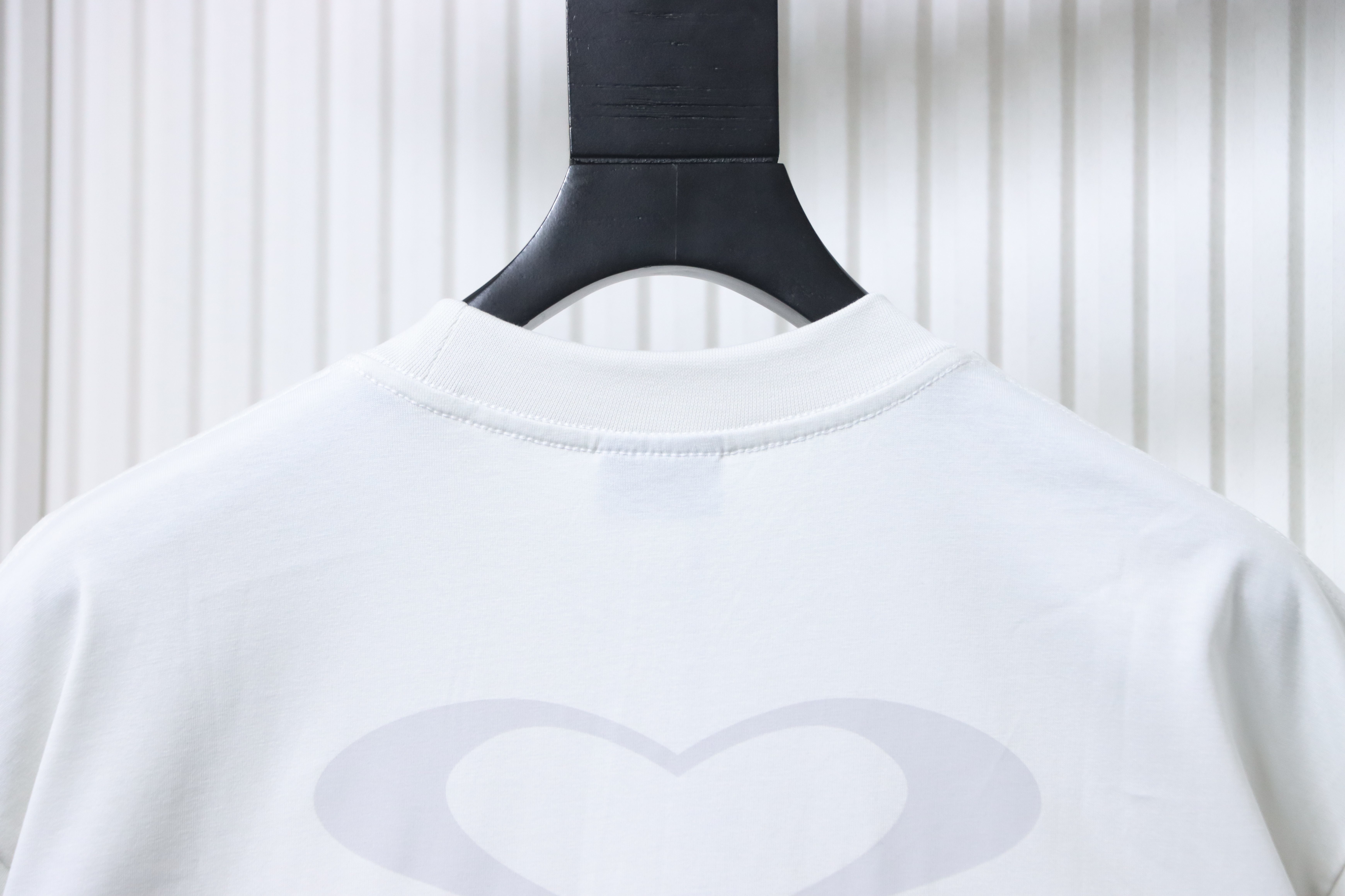 Balenciaga Valentine Heart Logo Limited Short Sleeve T-Shirt