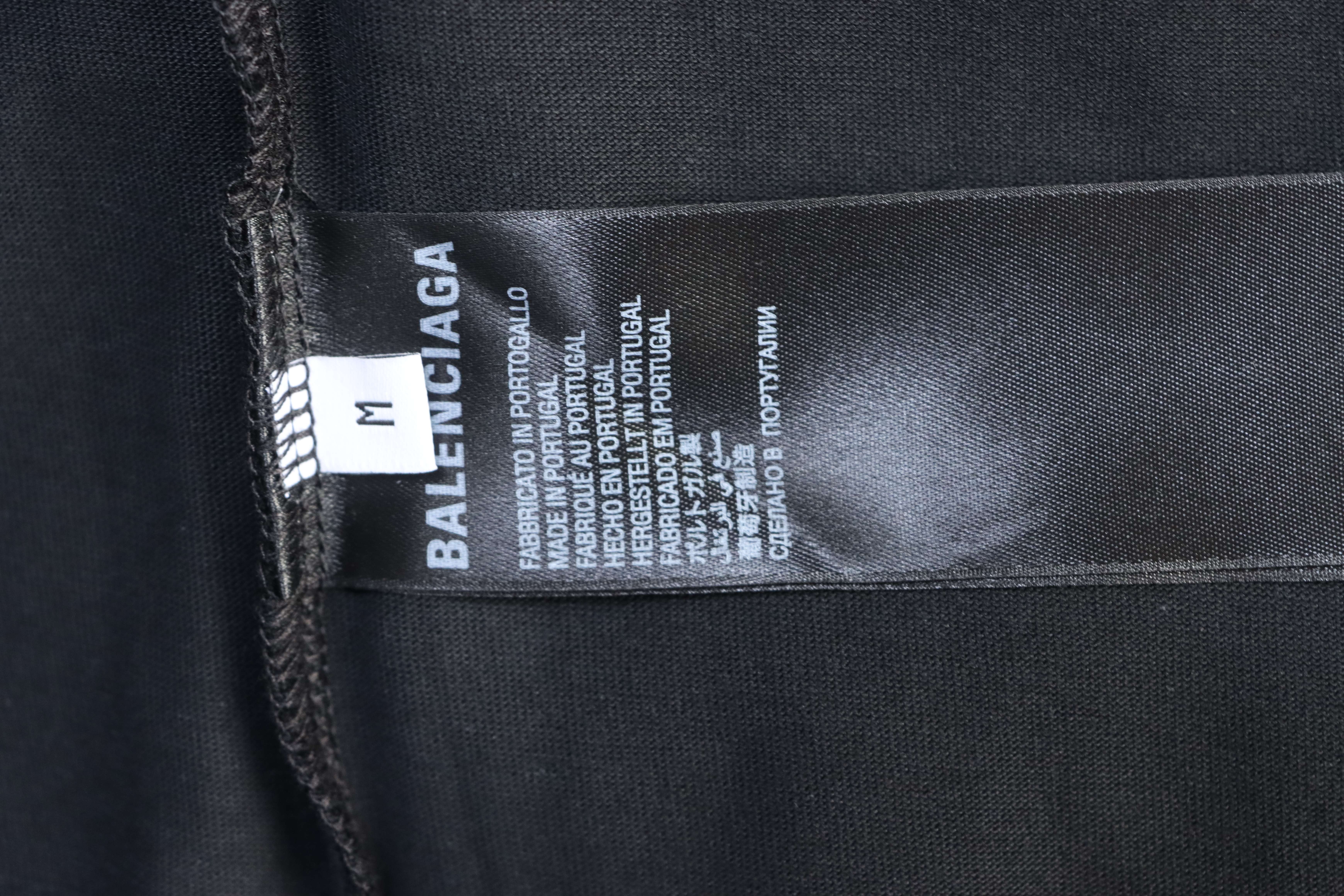 Balenciaga Wheat Pink Letter Print Short Sleeve T-Shirt