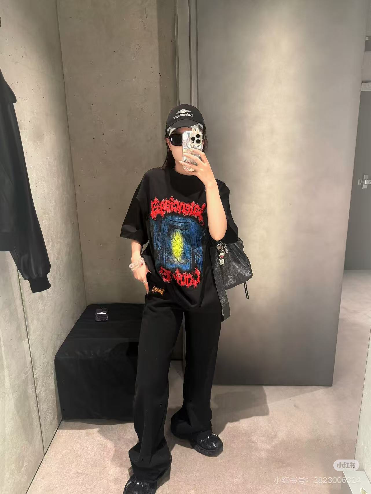 Balenciaga Window Light Art Print Short Sleeve T-Shirt