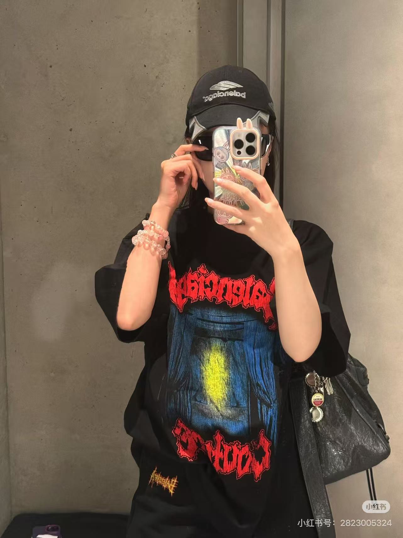 Balenciaga Window Light Art Print Short Sleeve T-Shirt