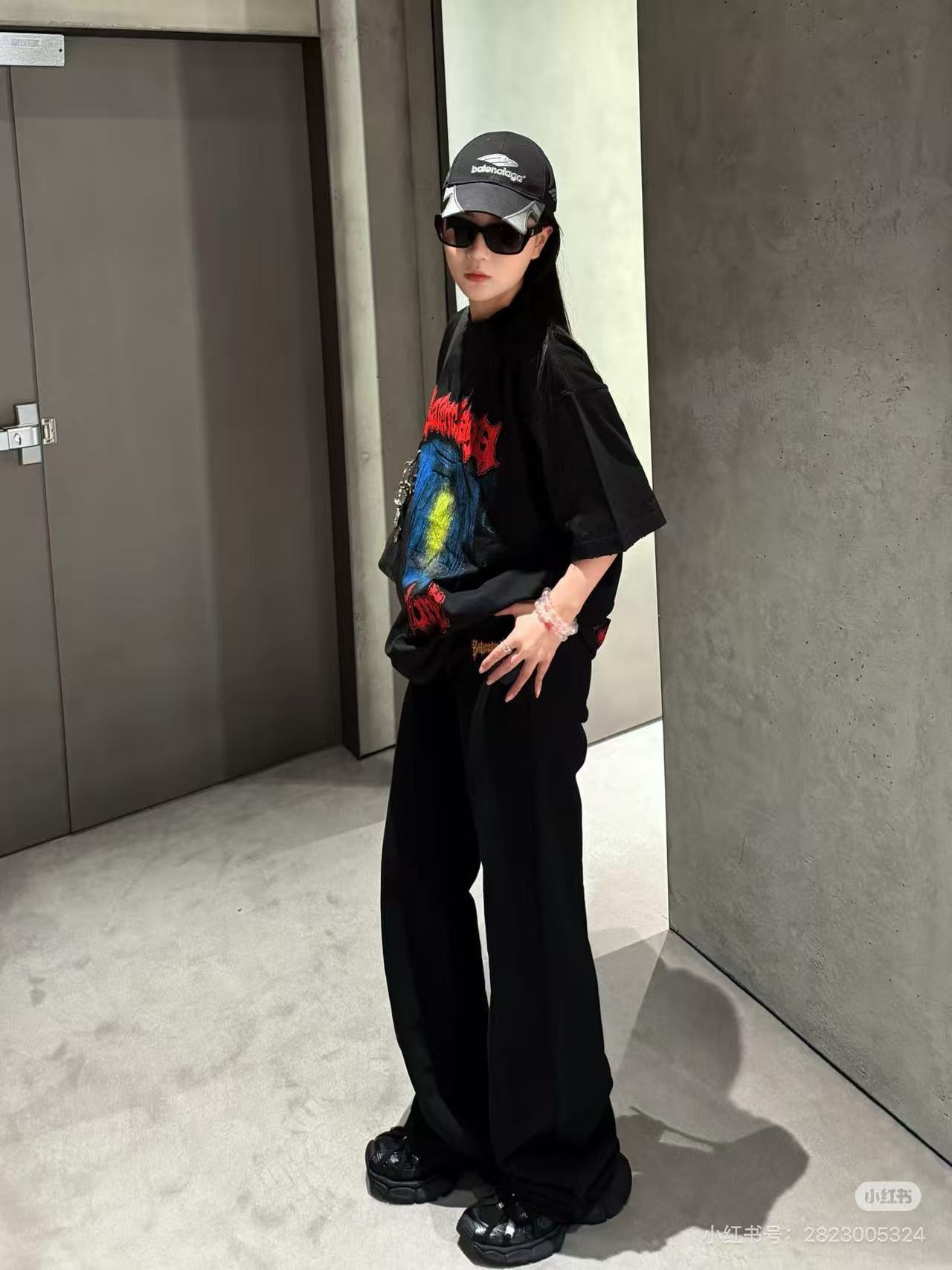 Balenciaga Window Light Art Print Short Sleeve T-Shirt