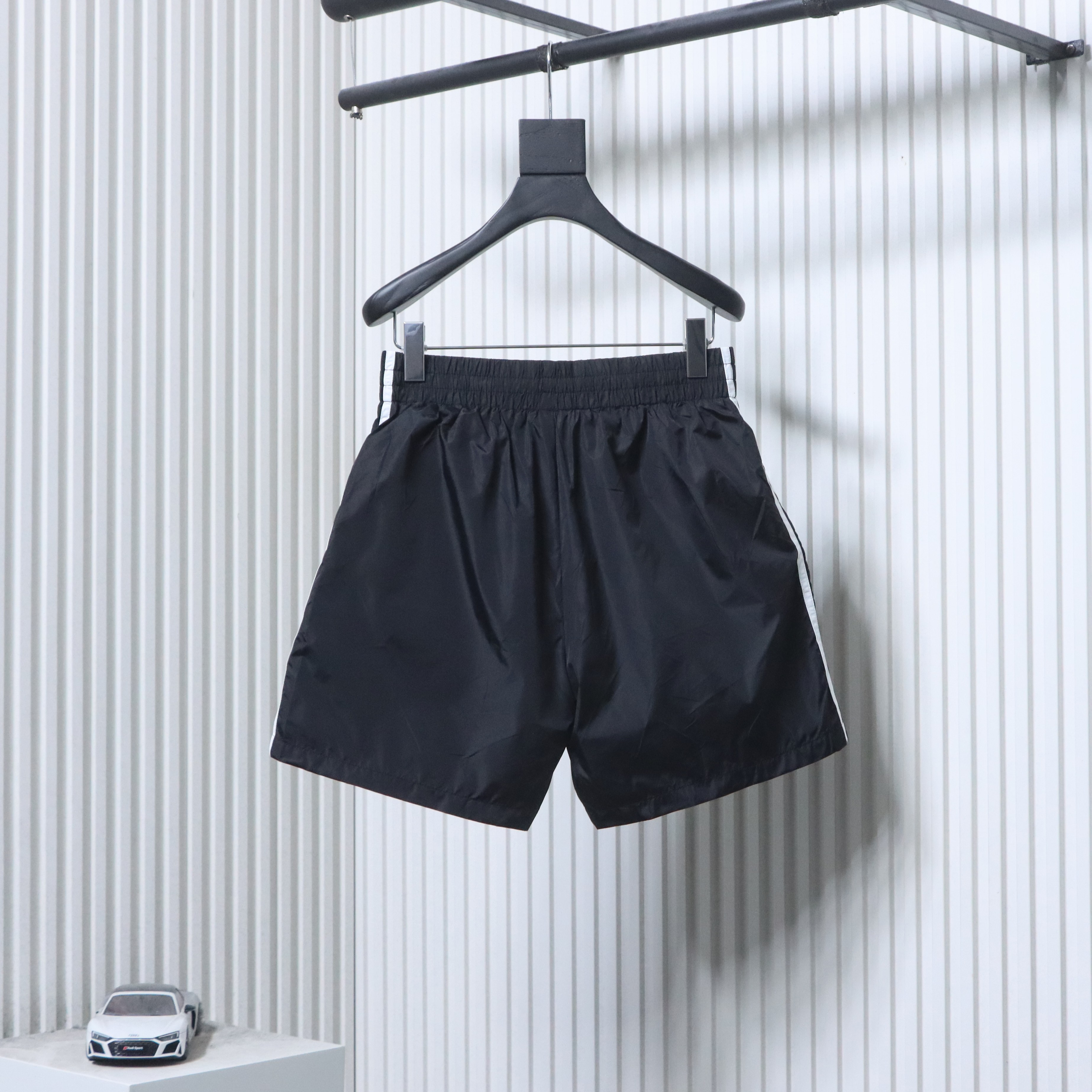 Balenciaga x ADIDAS Collaboration Trefoil Letter Embroidery Shorts