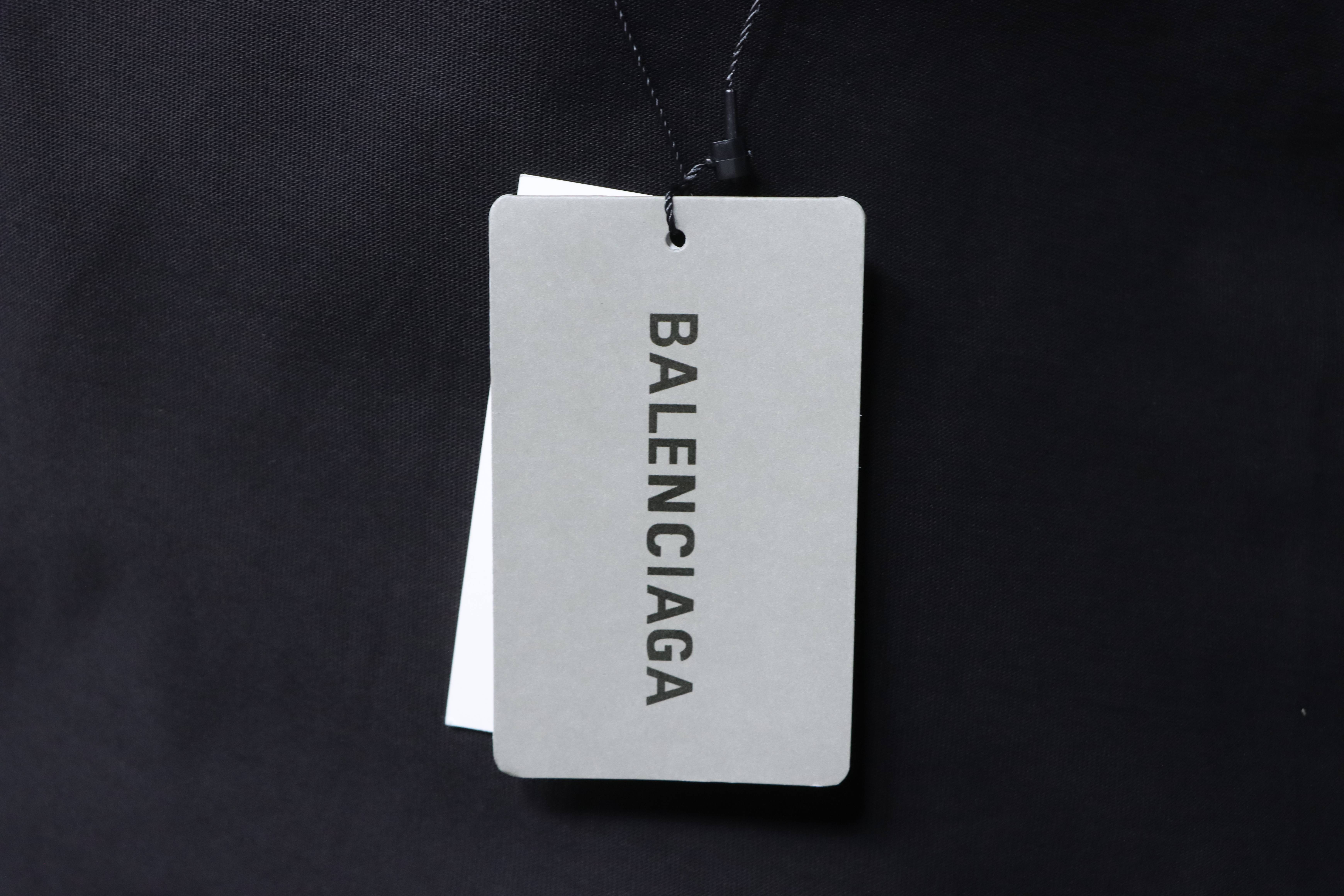 Balenciaga X Supreme Collaboration Collaboration Logo Letter Print Short Sleeve T-Shirt Style 2